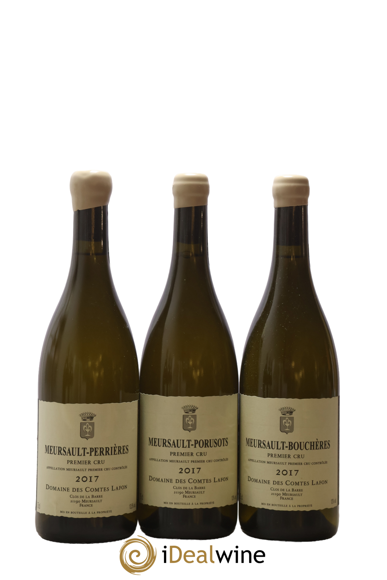 Meursault 1er Cru Caisse Prestige 6 Climats Comtes Lafon (Domaine des)  2017 - Lot de 6 bouteilles - 1