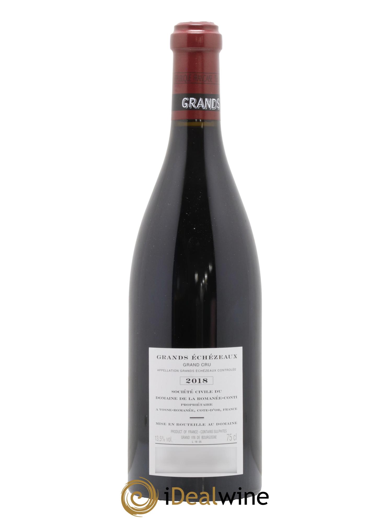 Grands-Echezeaux Grand Cru Domaine de la Romanée-Conti 2018 - Posten von 1 Flasche - 1