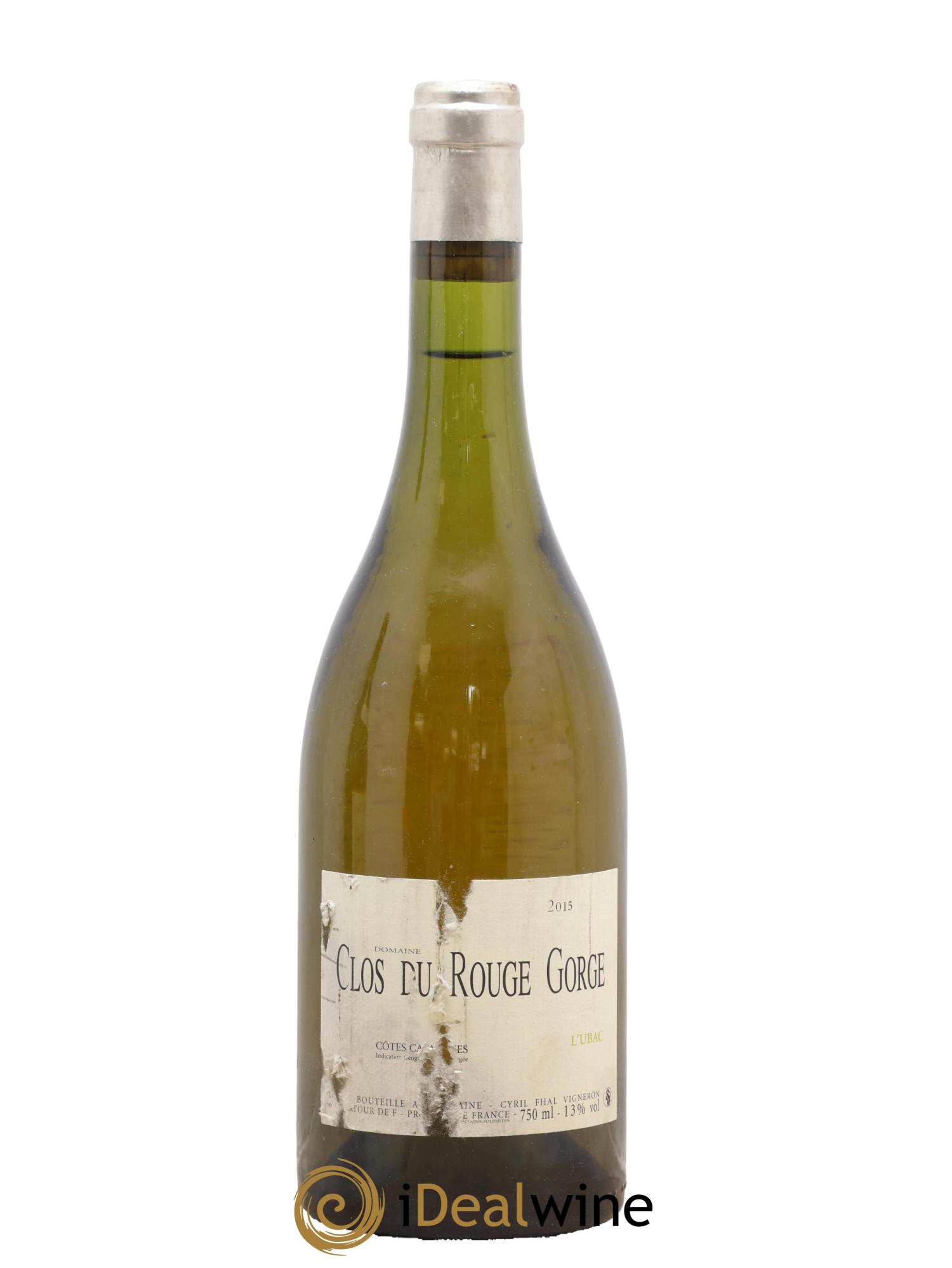 IGP Côtes Catalanes Clos du Rouge Gorge L'Ubac Cyril Fhal 2015 - Lot de 1 bouteille - 0