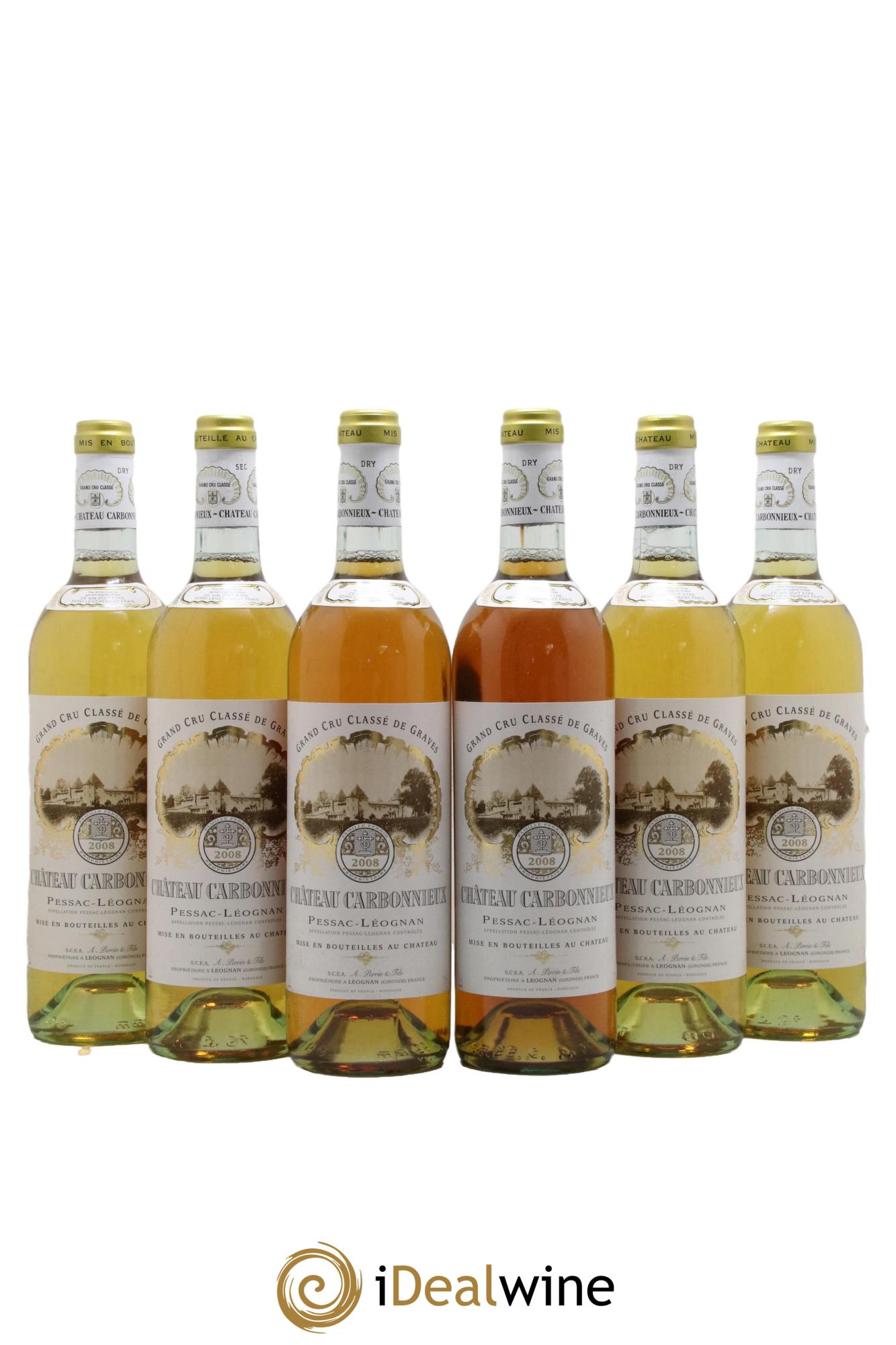 Château Carbonnieux Cru Classé de Graves 2008 - Posten von 6 Flaschen - 0