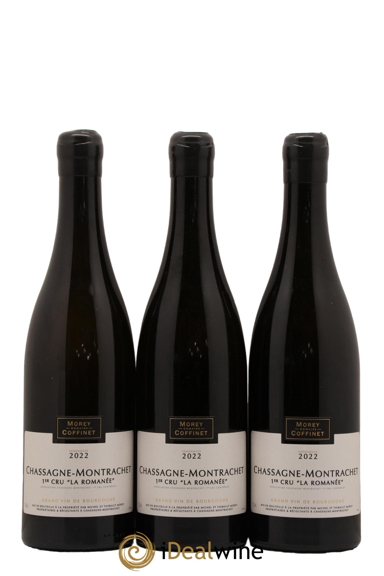 Chassagne-Montrachet 1er Cru La Romanée Morey-Coffinet (Domaine) 2022 - Lot de 3 bouteilles - 0