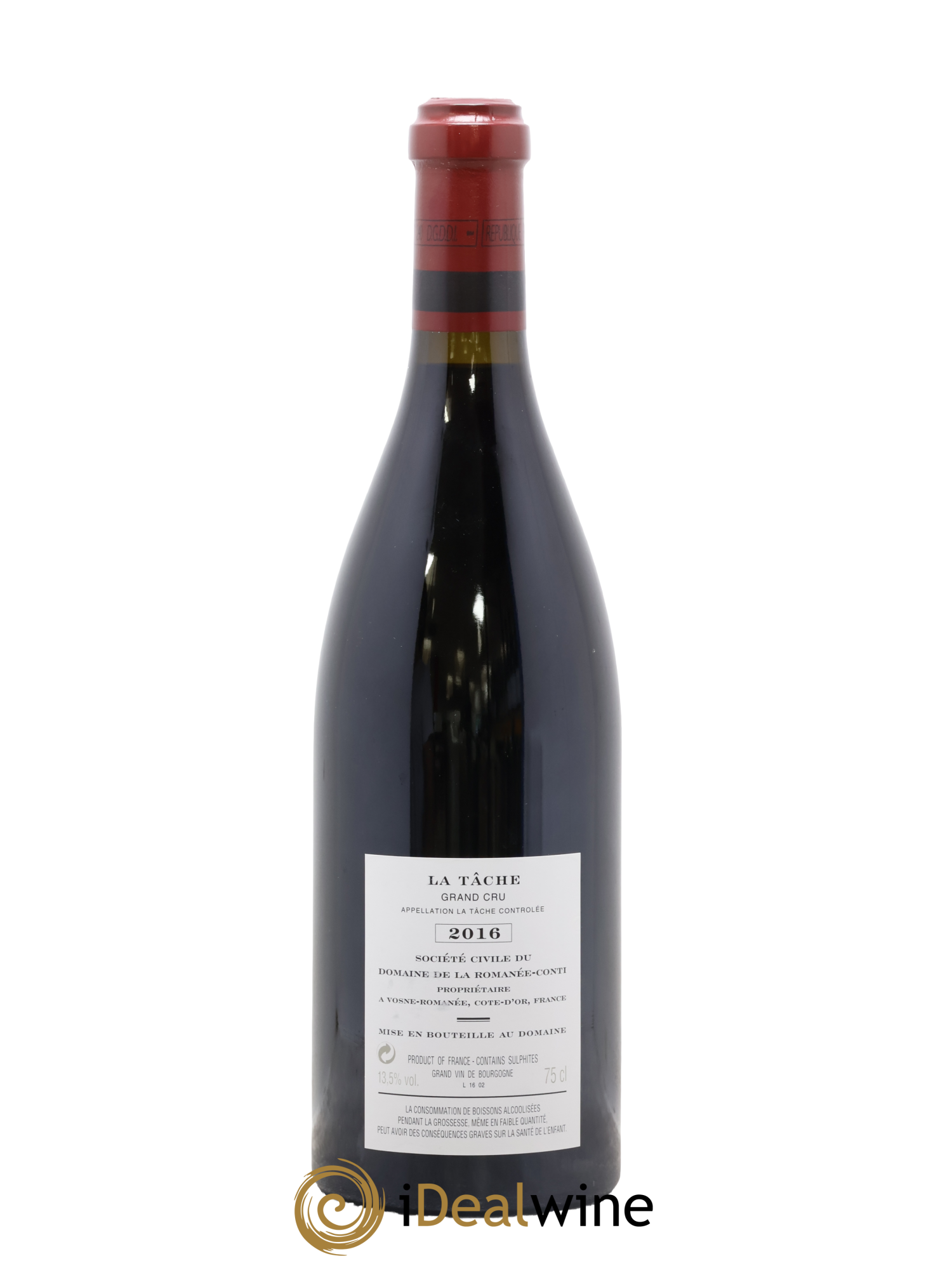 La Tâche Grand Cru Domaine de la Romanée-Conti 2016 - Lote de 1 botella - 1