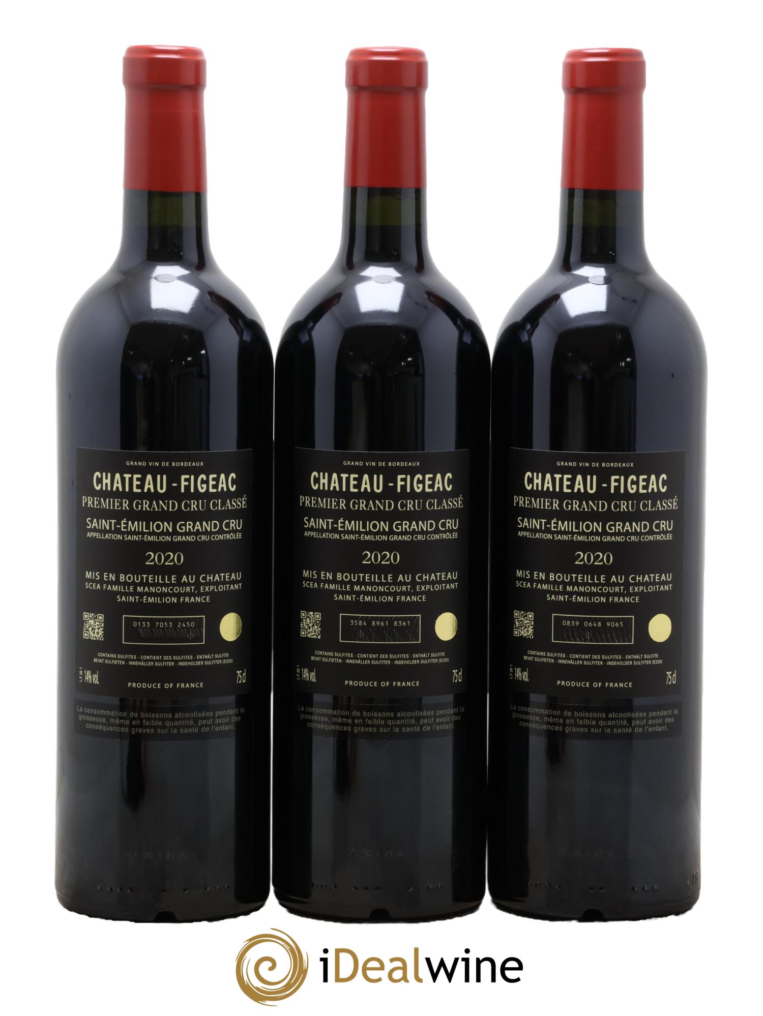 Château Figeac 1er Grand Cru Classé A 2020 - Lotto di 6 bottiglie - 4