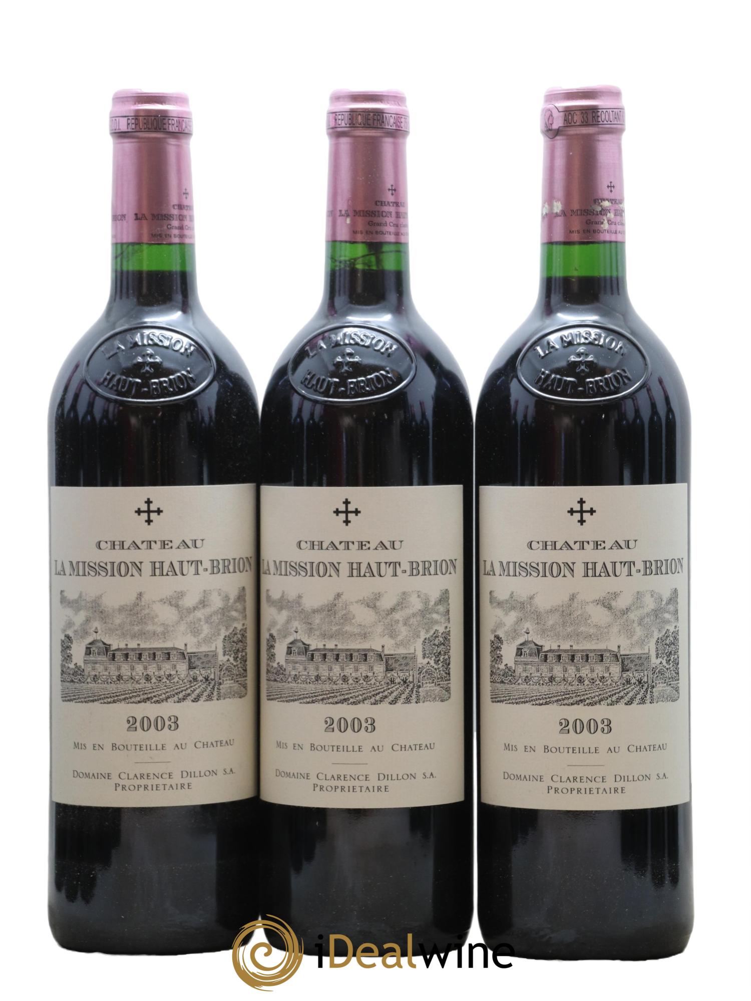 Château la Mission Haut-Brion Cru Classé de Graves 2003 - Lot of 12 bottles - 7