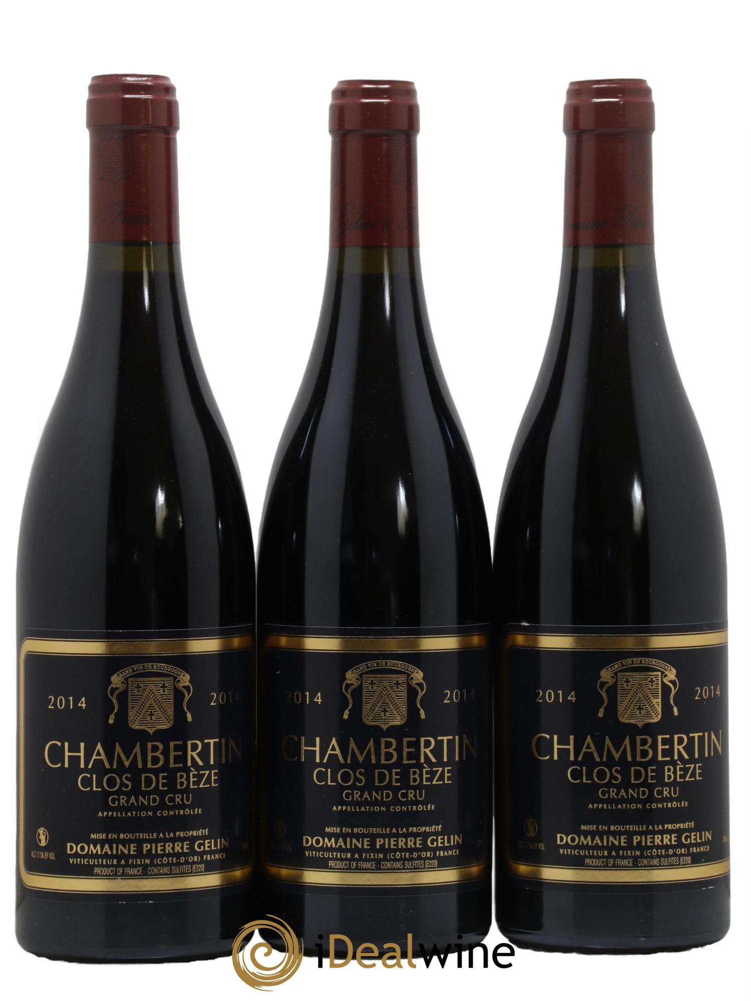 Chambertin Clos de Bèze Grand Cru Pierre Gelin 2014 - Lot de 3 bouteilles - 0