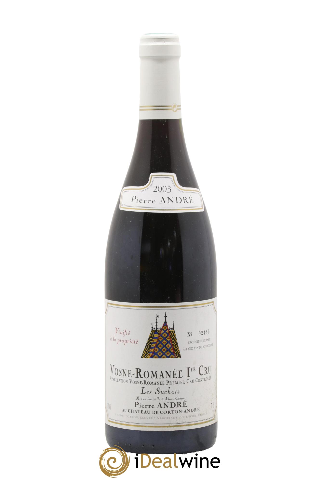 Vosne-Romanée 1er Cru Les Suchots Pierre André 2003 - Posten von 1 Flasche - 0