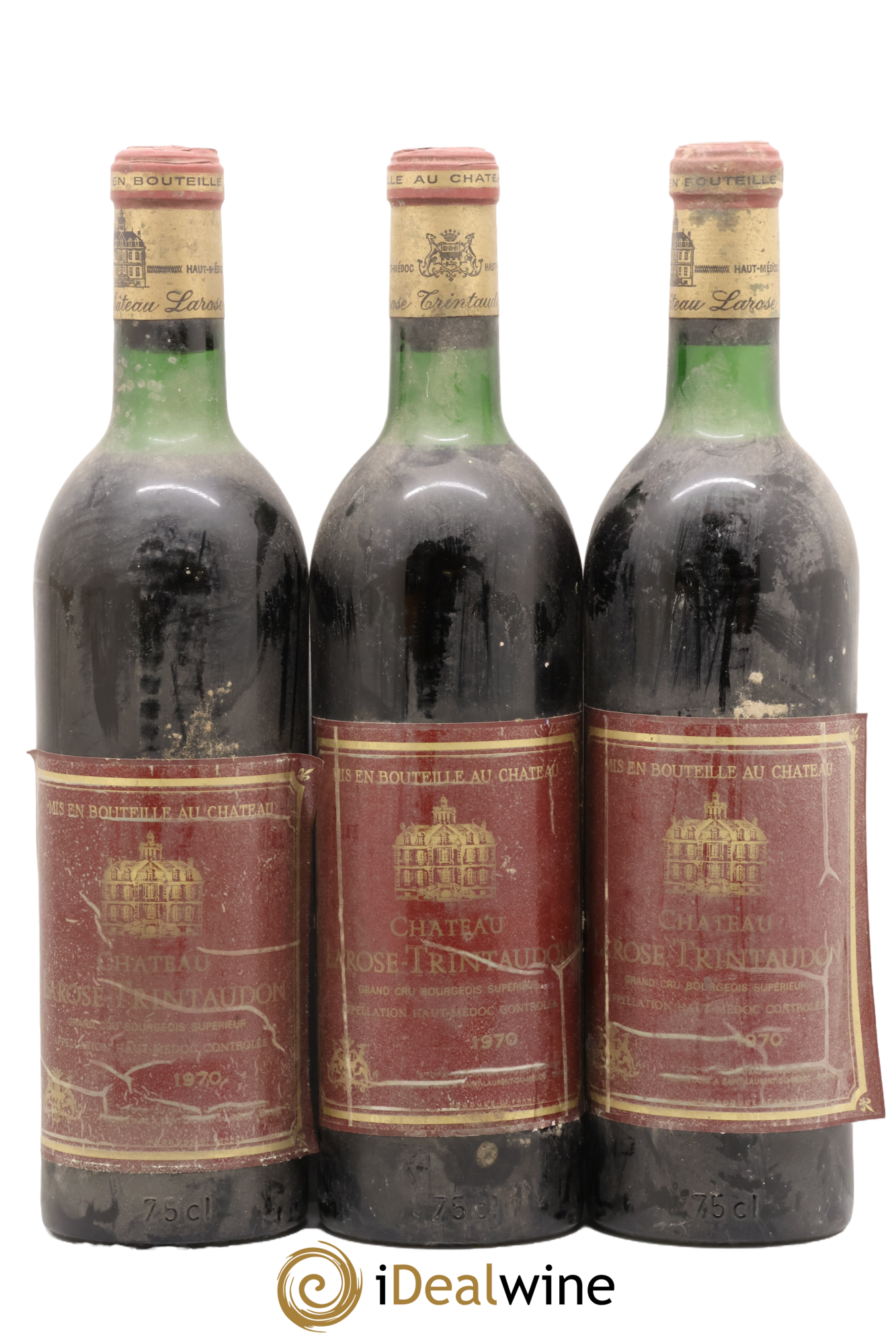 Château Larose Trintaudon Cru Bourgeois 1970 - Lot of 3 bottles - 0