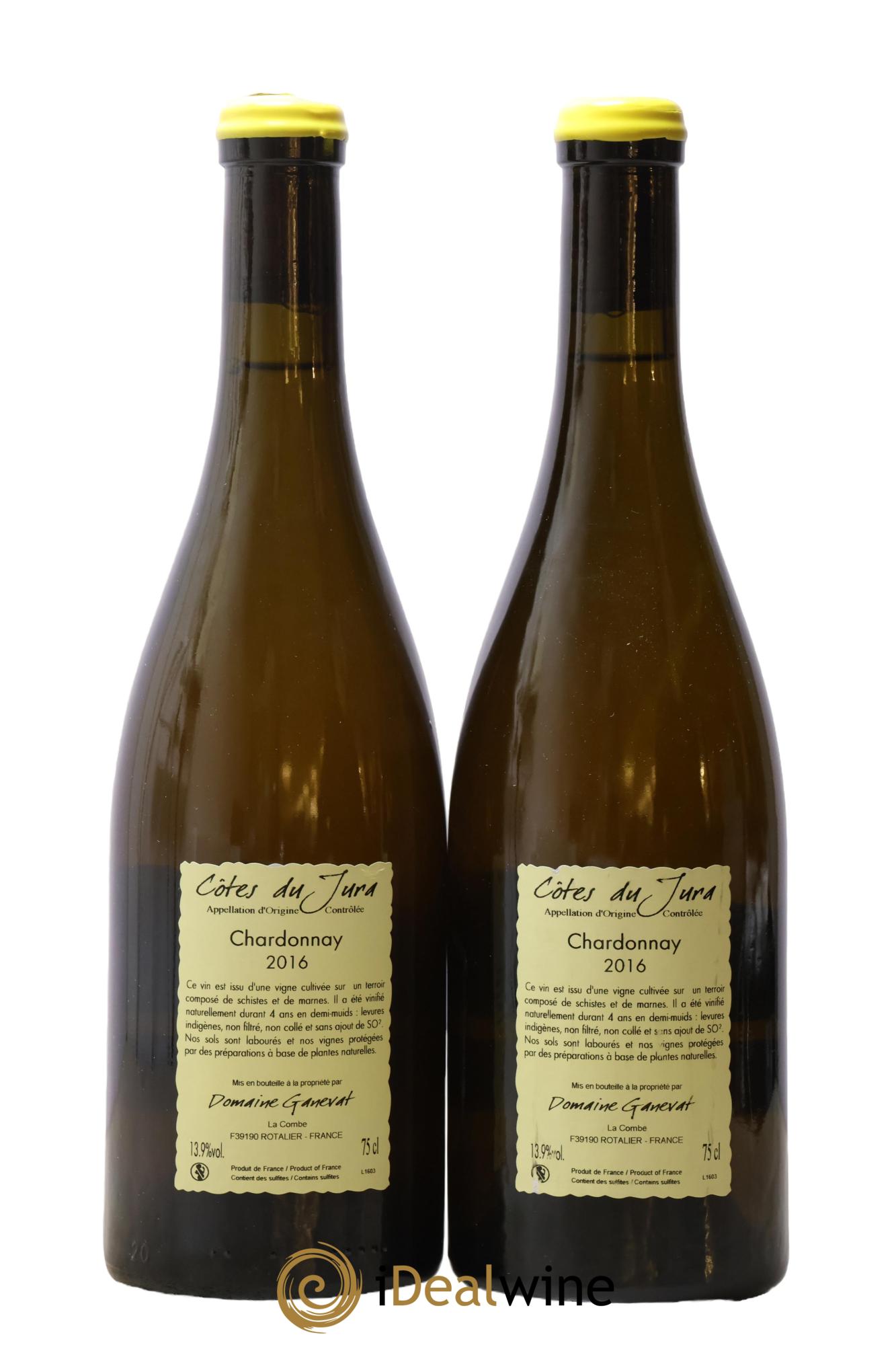 Côtes du Jura Grusse en Billat Jean-François Ganevat (Domaine) 2016 - Lot de 2 bouteilles - 1