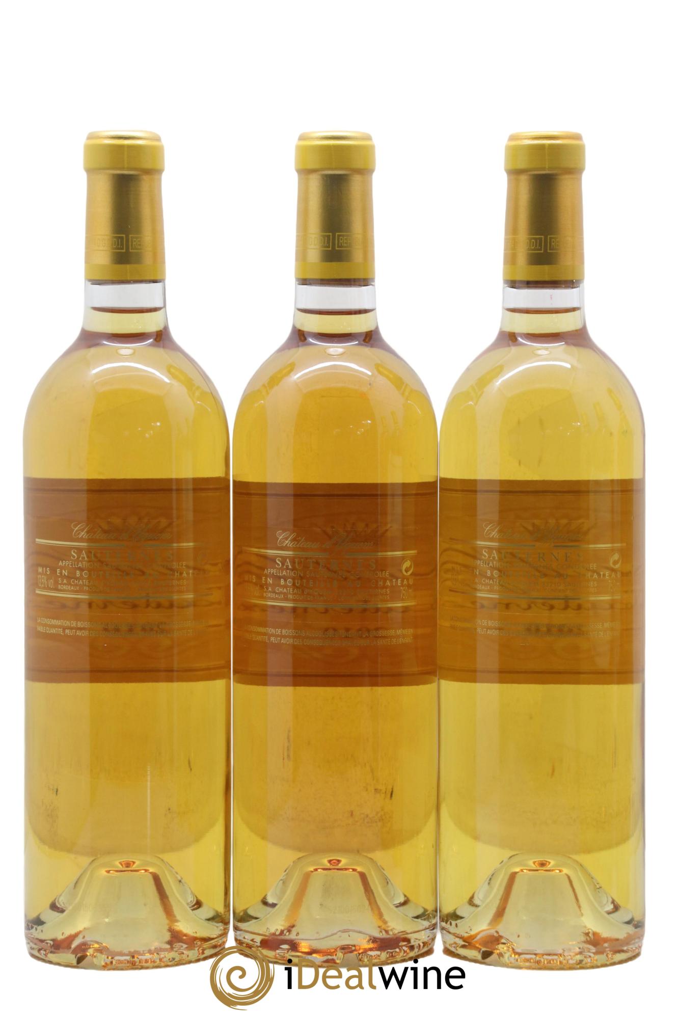Château d' Yquem 1er Cru Classé Supérieur 2010 - Lot de 6 bouteilles - 2