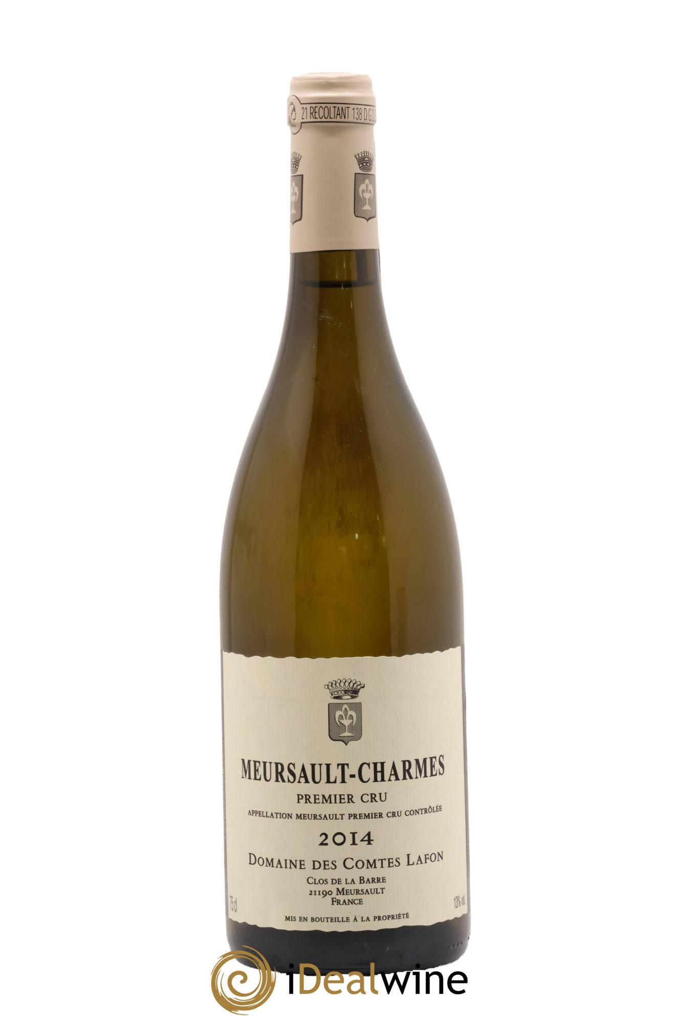 Meursault 1er Cru Charmes Comtes Lafon (Domaine des) 2014 - Lot de 1 bouteille - 0