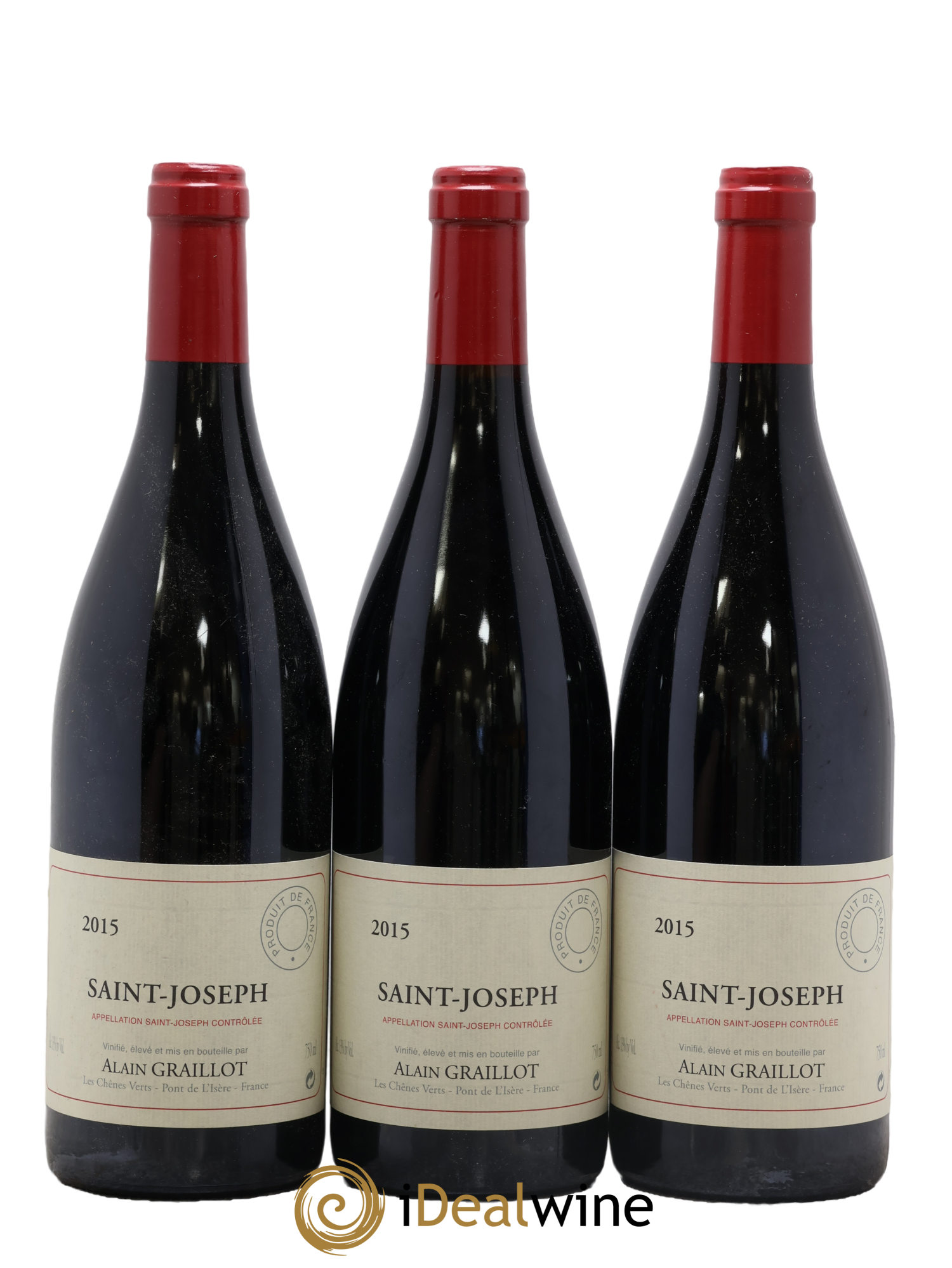 Saint-Joseph Domaine Graillot 2015 - Posten von 3 Flaschen - 0