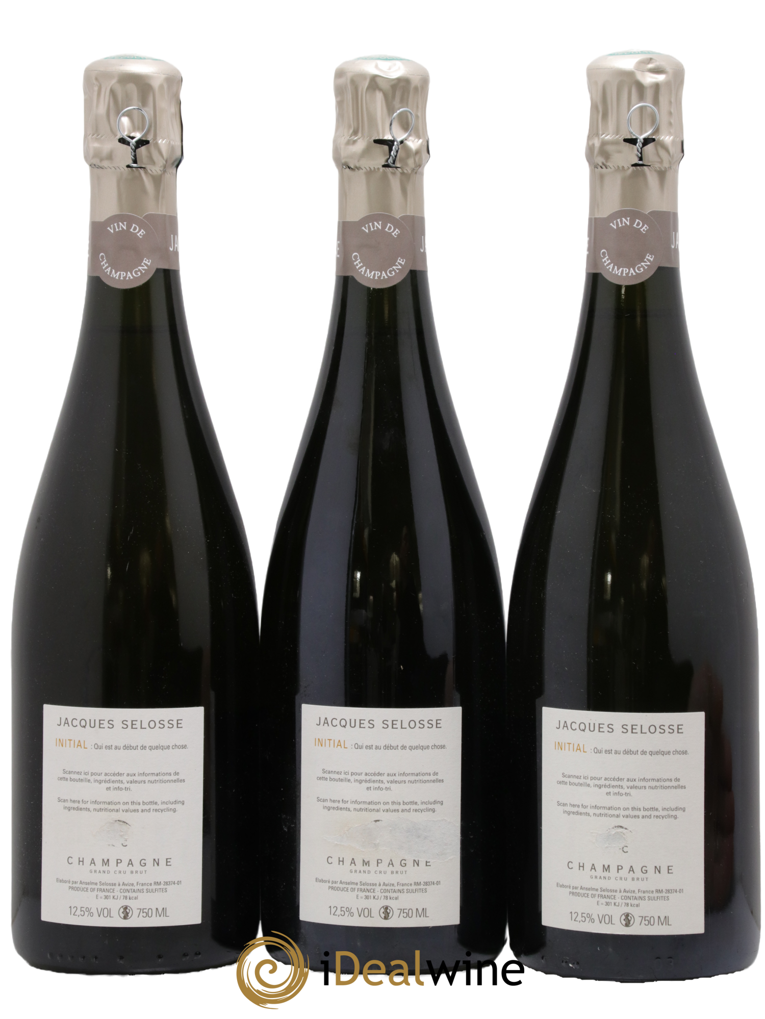 Initial Brut Jacques Selosse - Lot de 3 bouteilles - 1