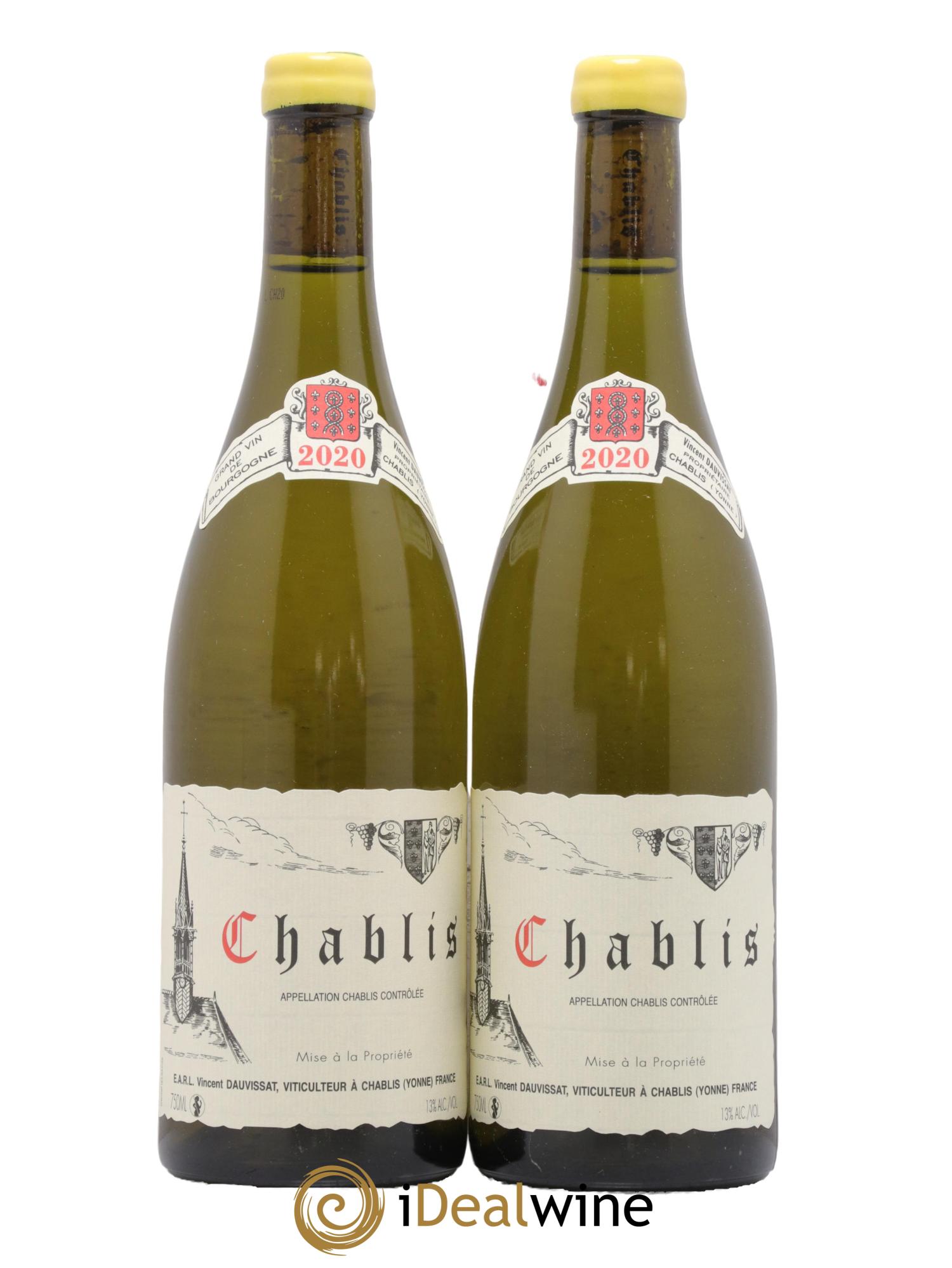 Chablis Vincent Dauvissat (Domaine) 2020 - Lot de 2 bouteilles - 0