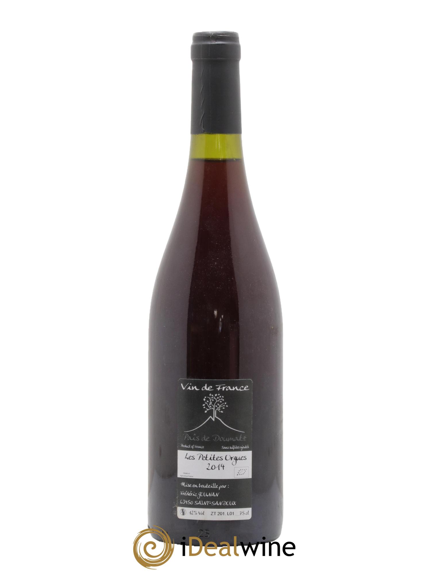 Vin de France Les Petites Orgues Vignoble de l'Arbre Blanc 2014 - Lot de 1 bouteille - 1