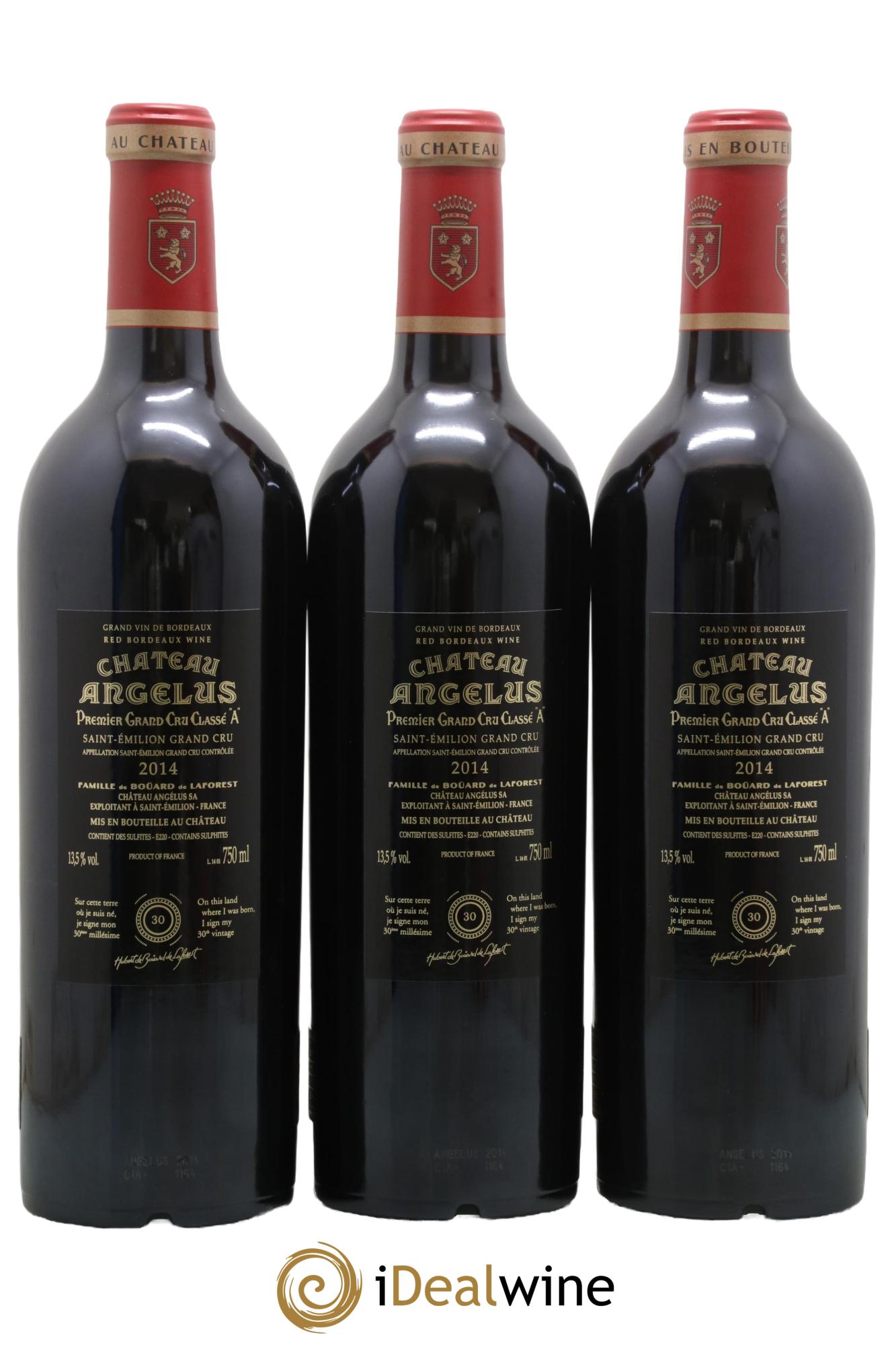 Château Angélus 1er Grand Cru Classé A 2014 - Lot of 6 bottles - 4