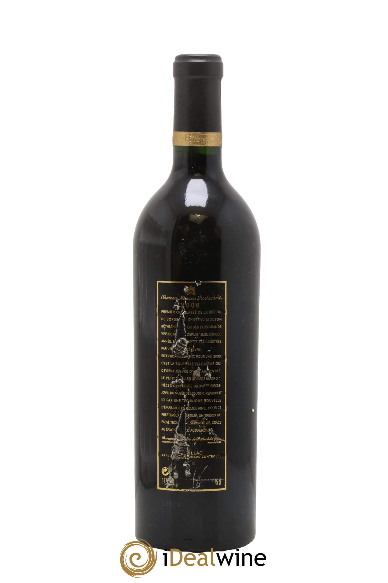 Château Mouton Rothschild 1er Grand Cru Classé 2000 - Lot de 1 bouteille - 1