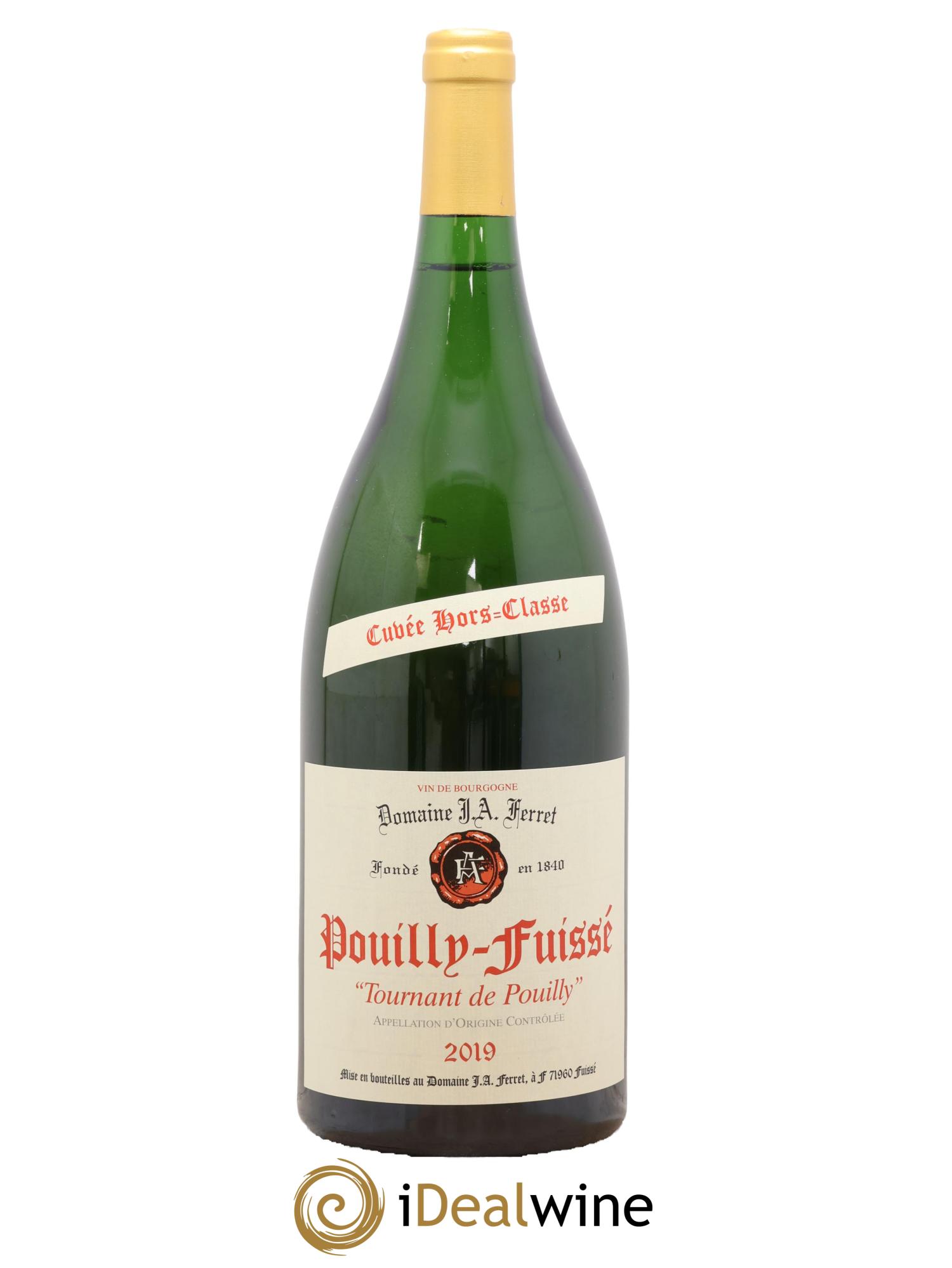 Pouilly-Fuissé 1er Cru Hors Classe Tournant de Pouilly J.A. Ferret (Domaine) 2019 - Lot de 1 magnum - 0