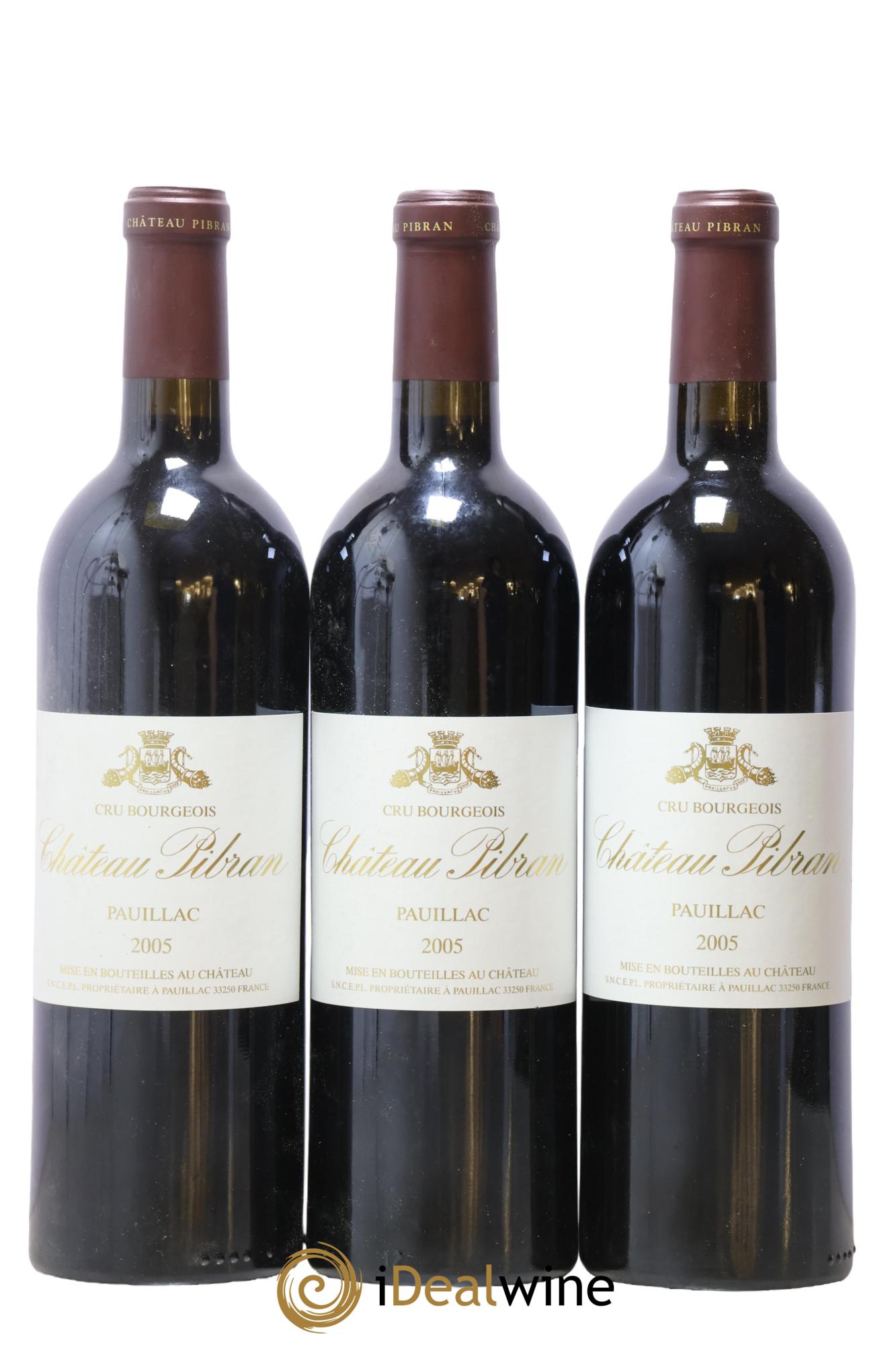 Château Pibran 2005 - Lotto di 3 bottiglie - 0