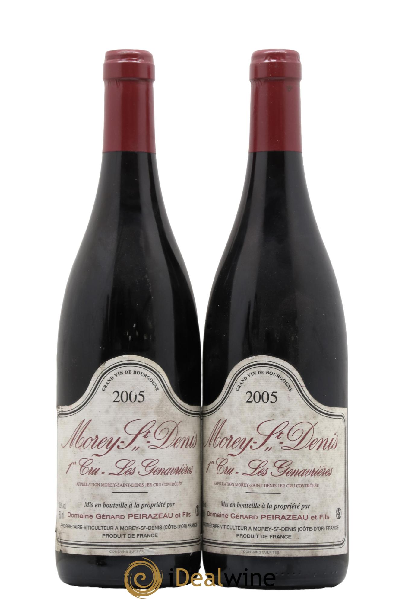 Morey-Saint-Denis 1er Cru Les Genavrières Peirazeau (Domaine) 2005 - Lot de 2 bouteilles - 0