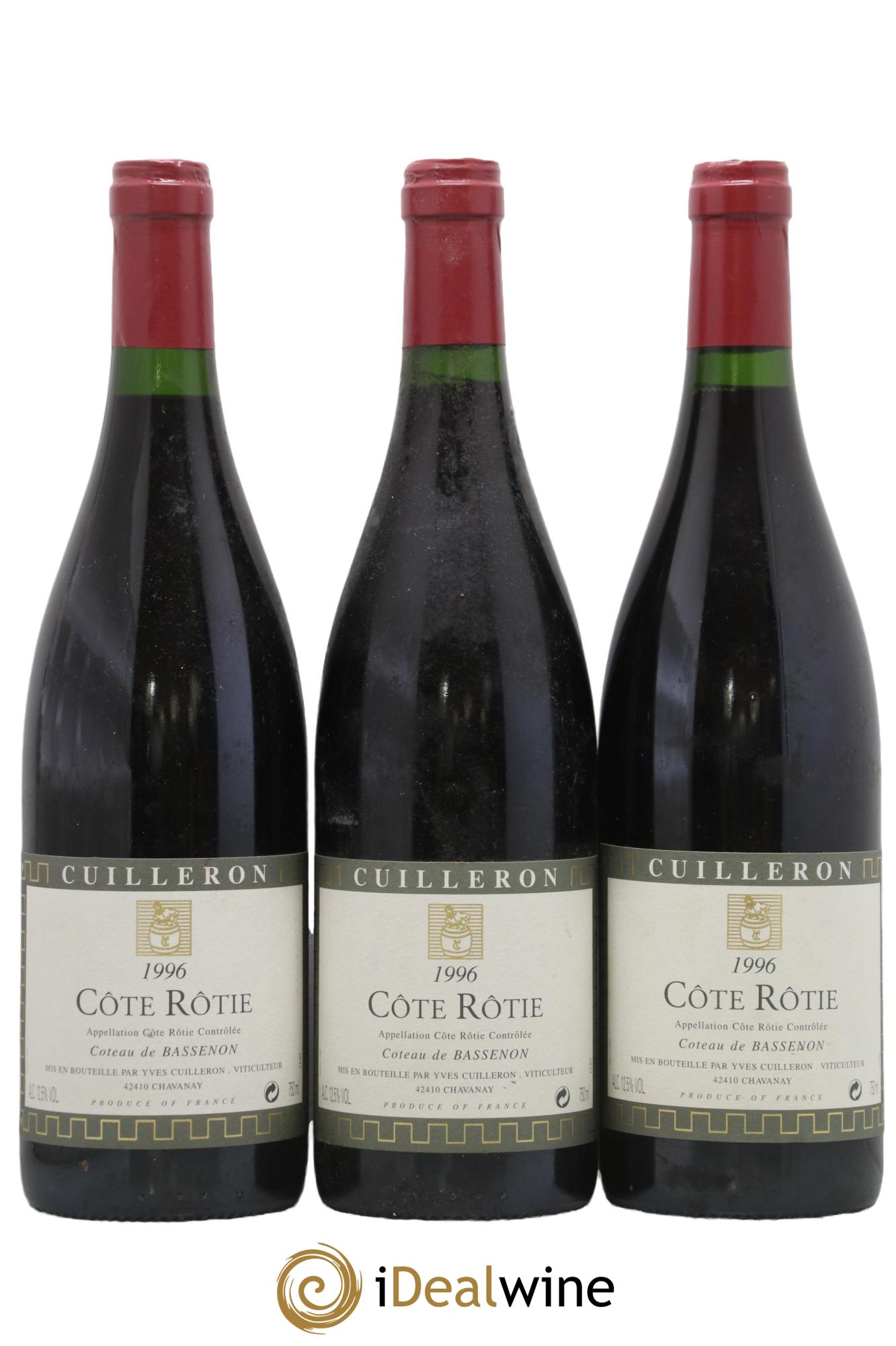 Côte-Rôtie Bassenon Yves Cuilleron (Domaine) 1996 - Lot de 3 bouteilles - 0