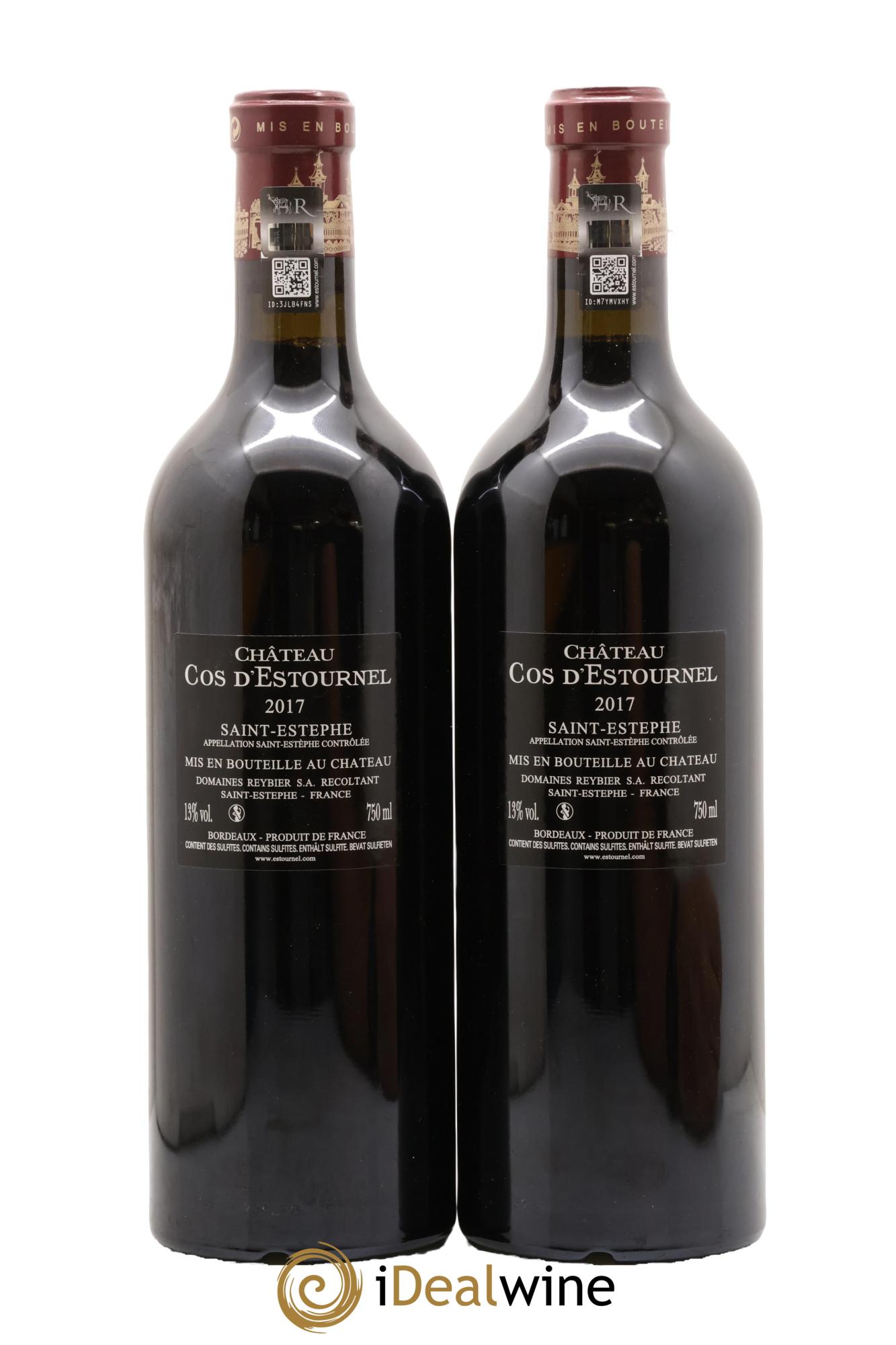 Cos d'Estournel 2ème Grand Cru Classé 2017 - Lot of 2 bottles - 1