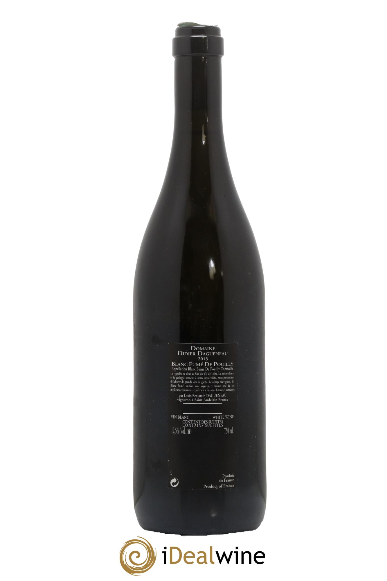 Vin de France (anciennement Pouilly-Fumé) Silex Dagueneau (Domaine Didier - Louis-Benjamin) 2013 - Lot de 1 bouteille - 1