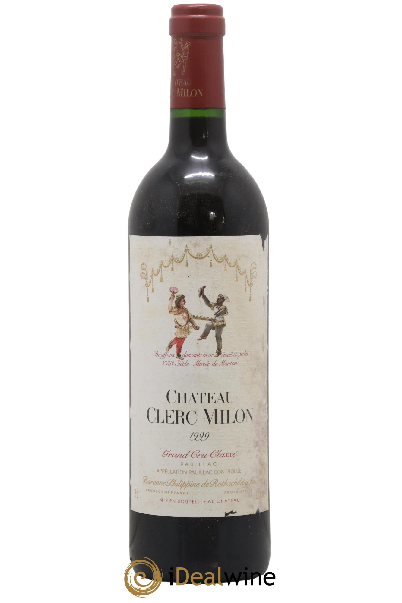 Château Clerc Milon 5ème Grand Cru Classé 1999 - Lot de 1 bouteille - 0