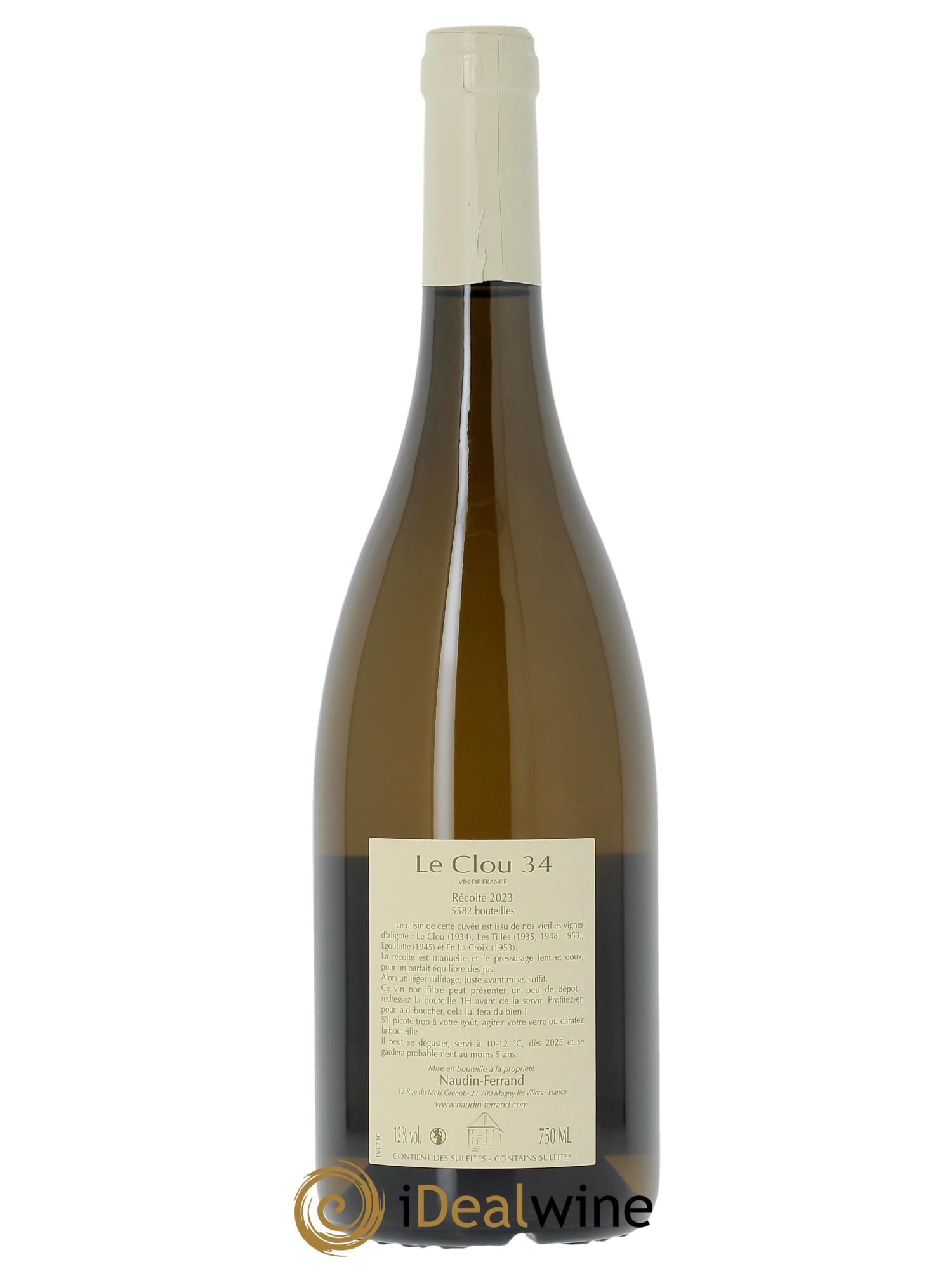 Vin de France Le Clou 34 Naudin-Ferrand (Domaine) 2023 - Lotto di 1 bottiglia - 1