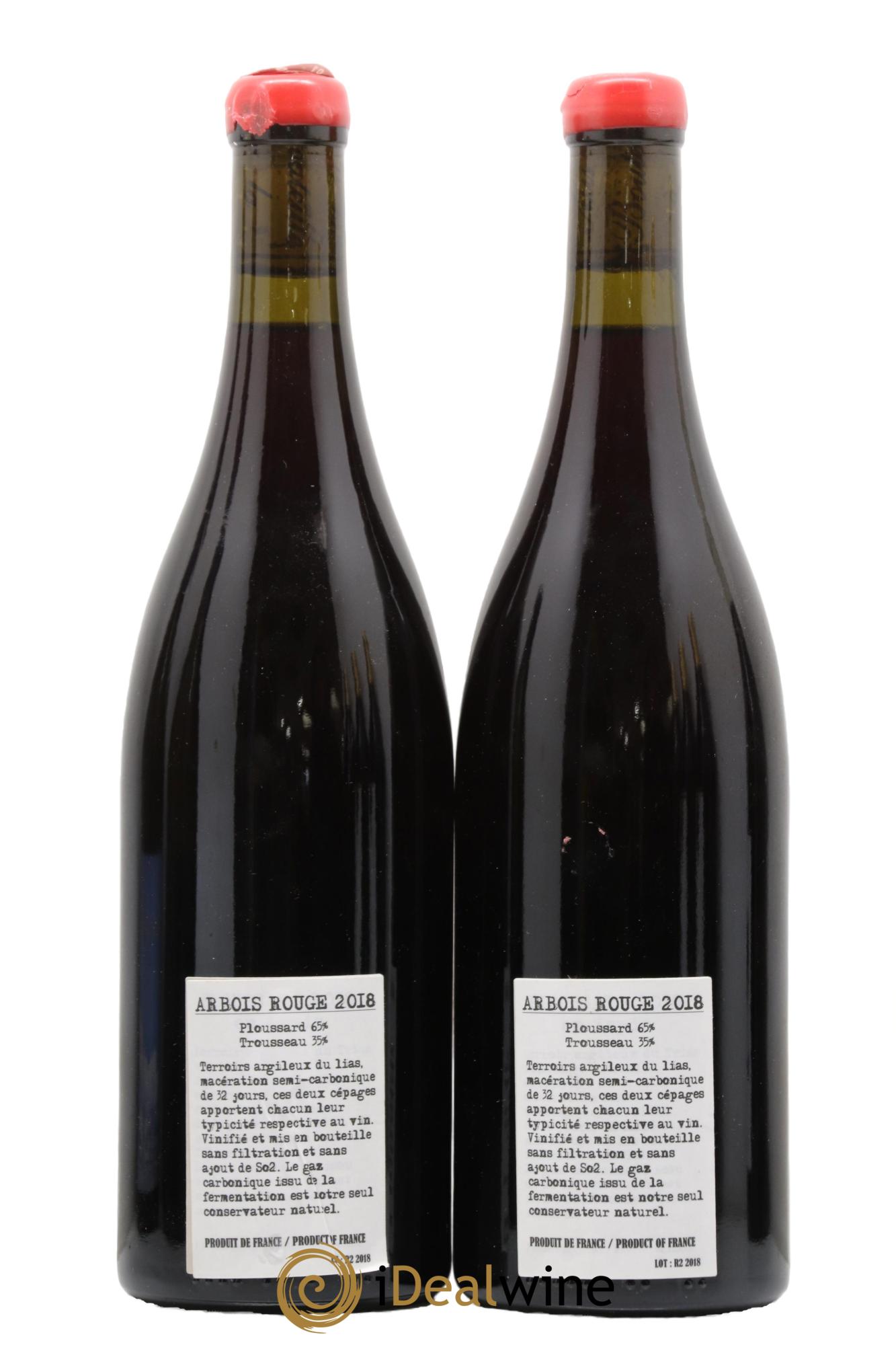 Arbois Ploussard Trousseau Adeline Houillon & Renaud Bruyère 2018 - Lot of 2 bottles - 1