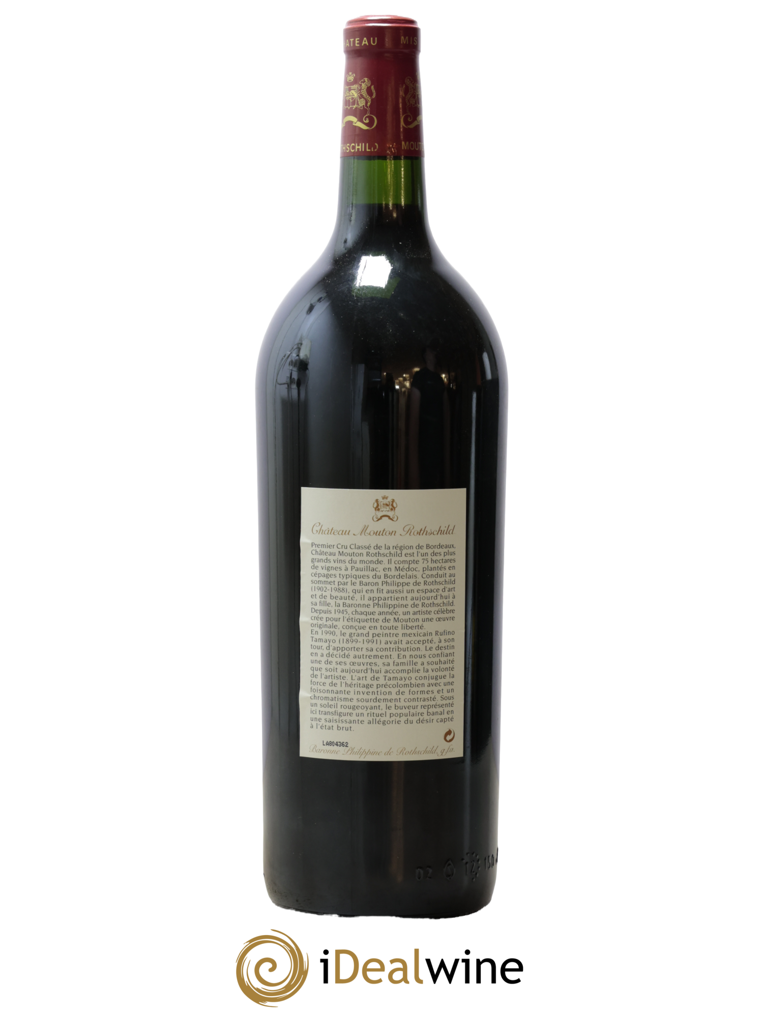 Château Mouton Rothschild 1er Grand Cru Classé 1998 - Lot de 1 magnum - 1