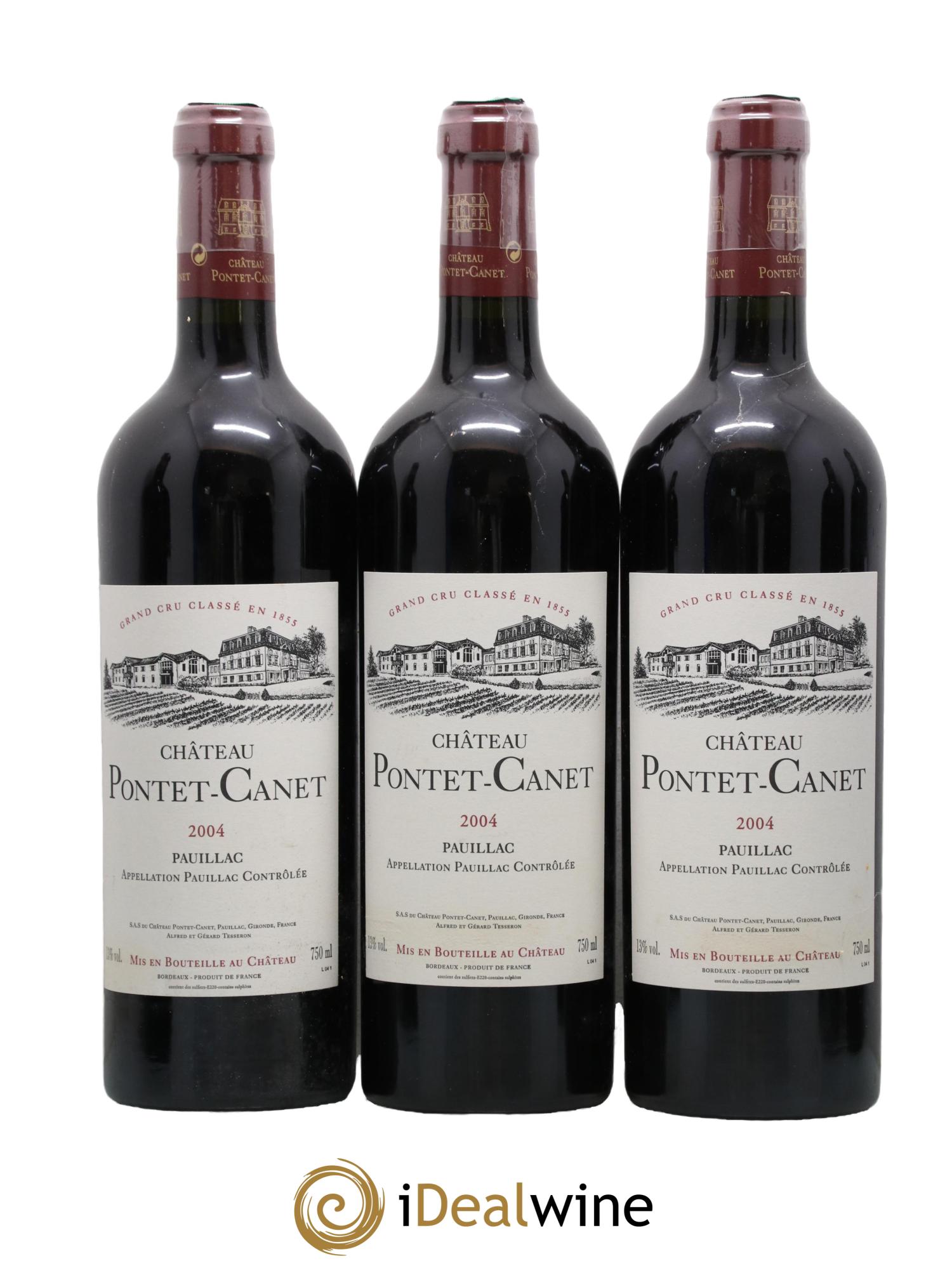 Château Pontet Canet 5ème Grand Cru Classé 2004 - Lot de 12 bouteilles - 3