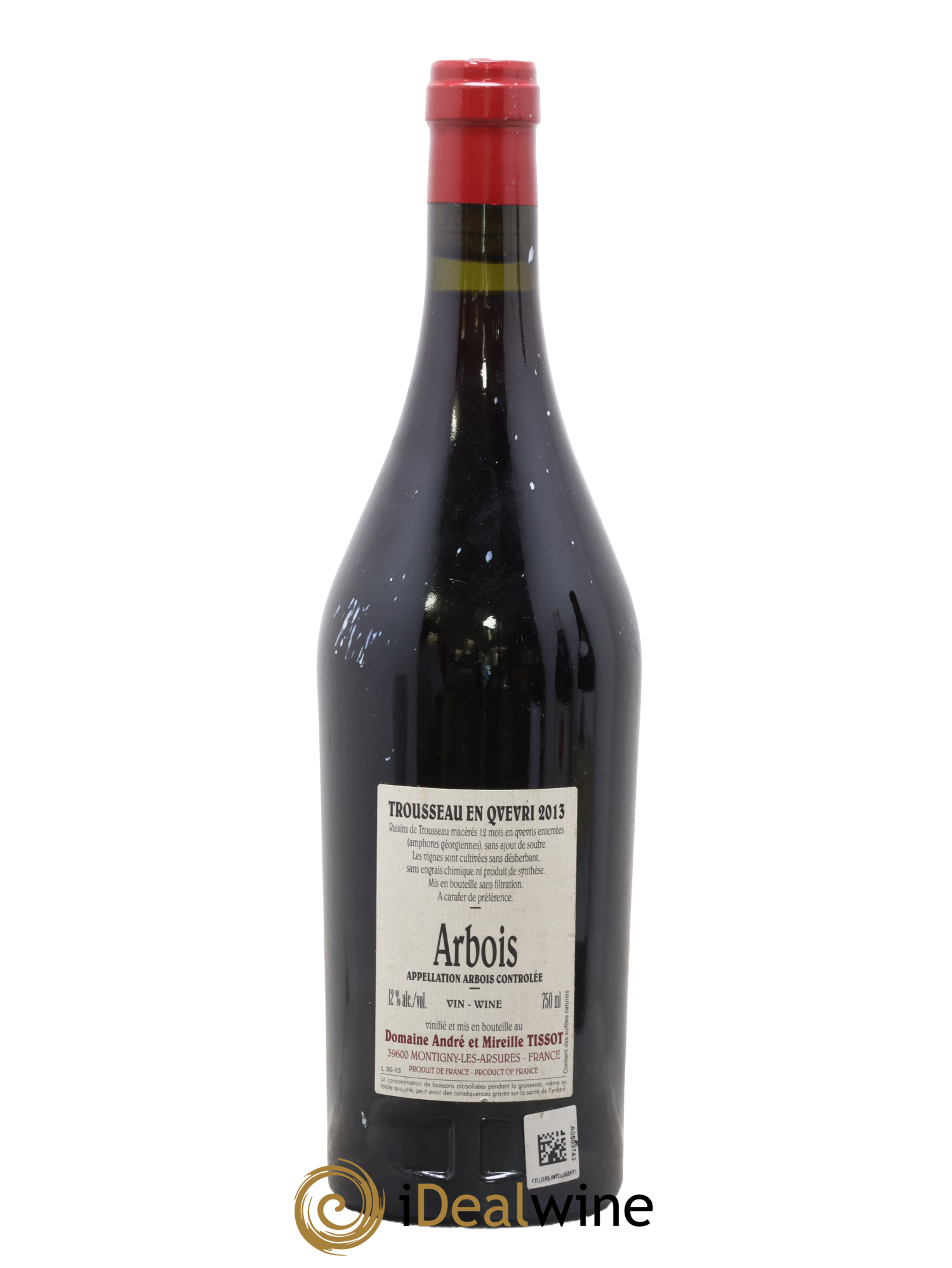 Arbois Trousseau Qvevri Bénédicte et Stéphane Tissot 2013 - Lot de 1 bouteille - 1
