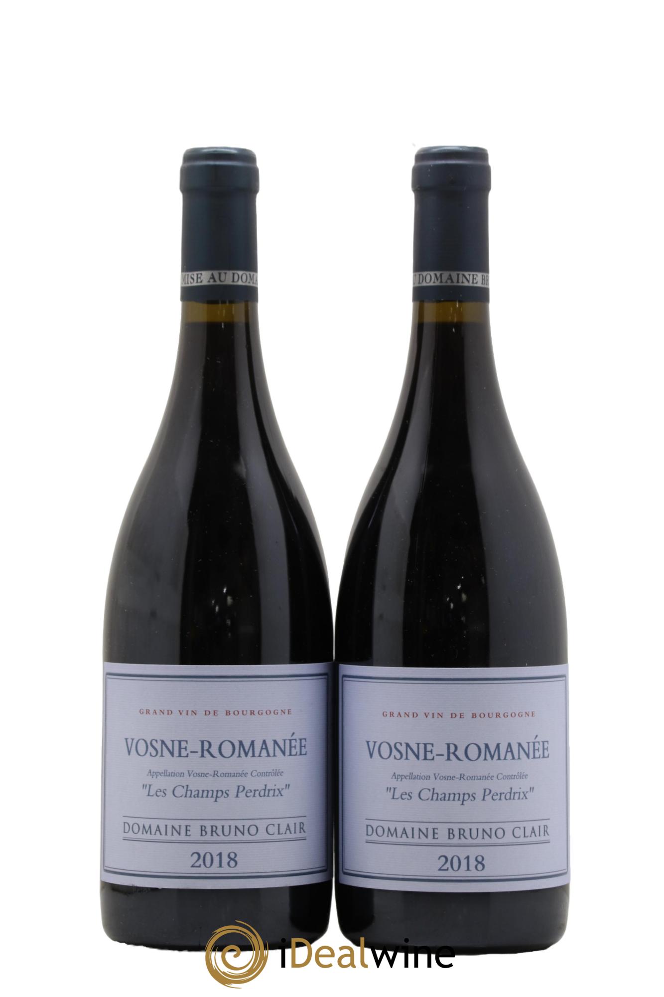 Vosne-Romanée Les Champs Perdrix Bruno Clair (Domaine) 2018 - Lot de 2 bouteilles - 0