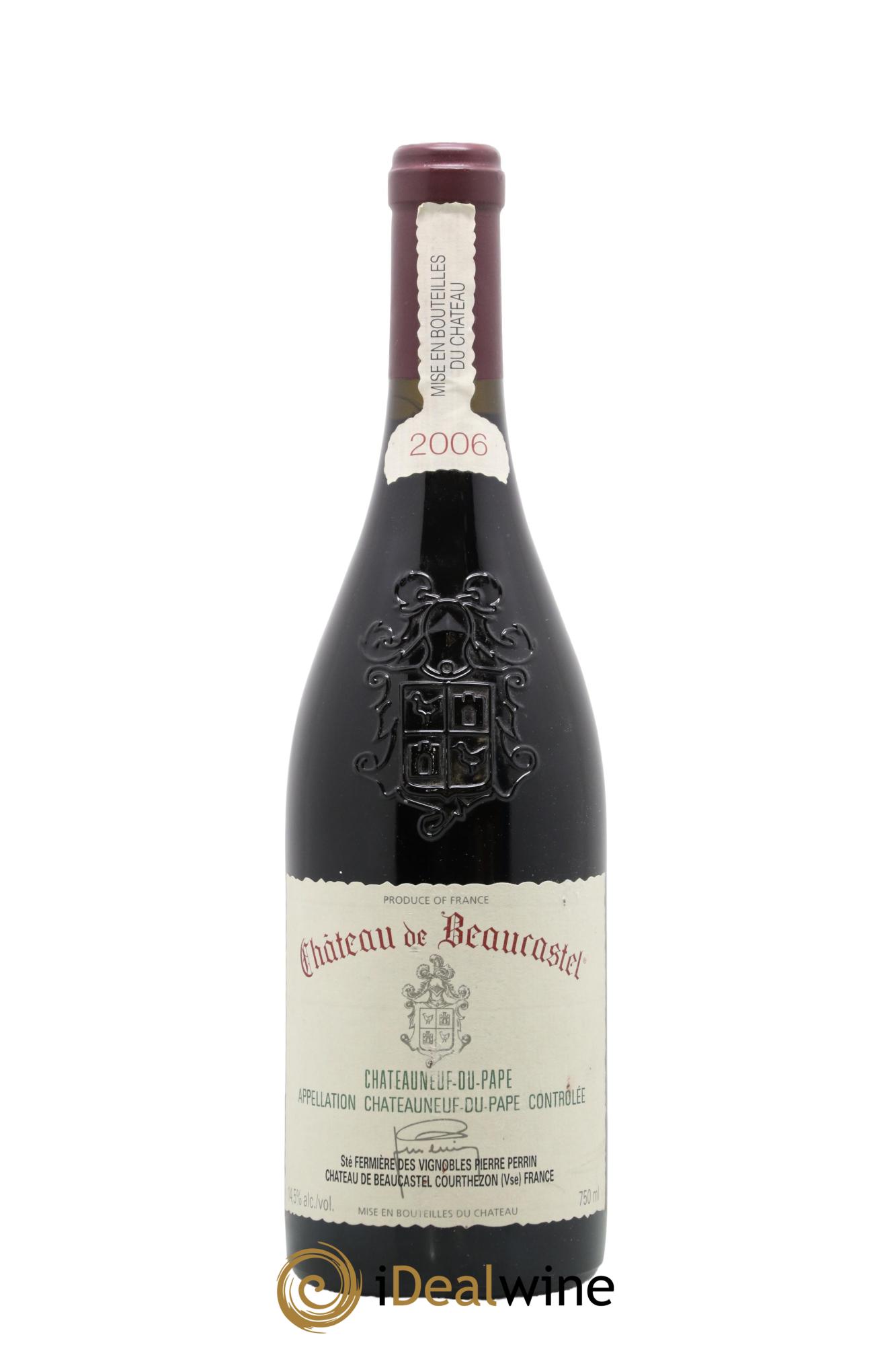 Châteauneuf-du-Pape Château de Beaucastel Famille Perrin 2006 - Lot de 1 bouteille - 0