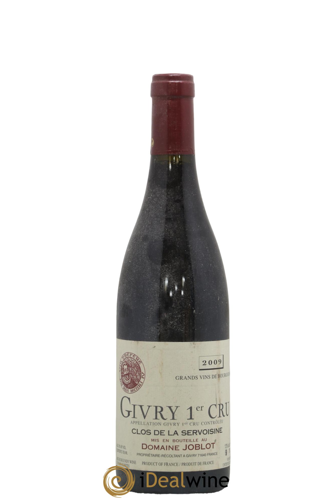 Givry 1er Cru Servoisine Joblot (Domaine) 2009 - Lot de 1 bouteille - 0