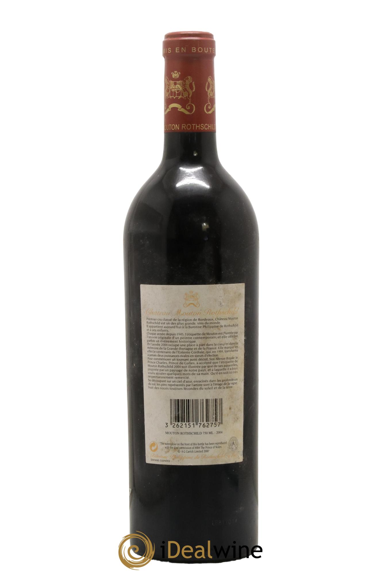 Château Mouton Rothschild 1er Grand Cru Classé 2004 - Posten von 1 Flasche - 1