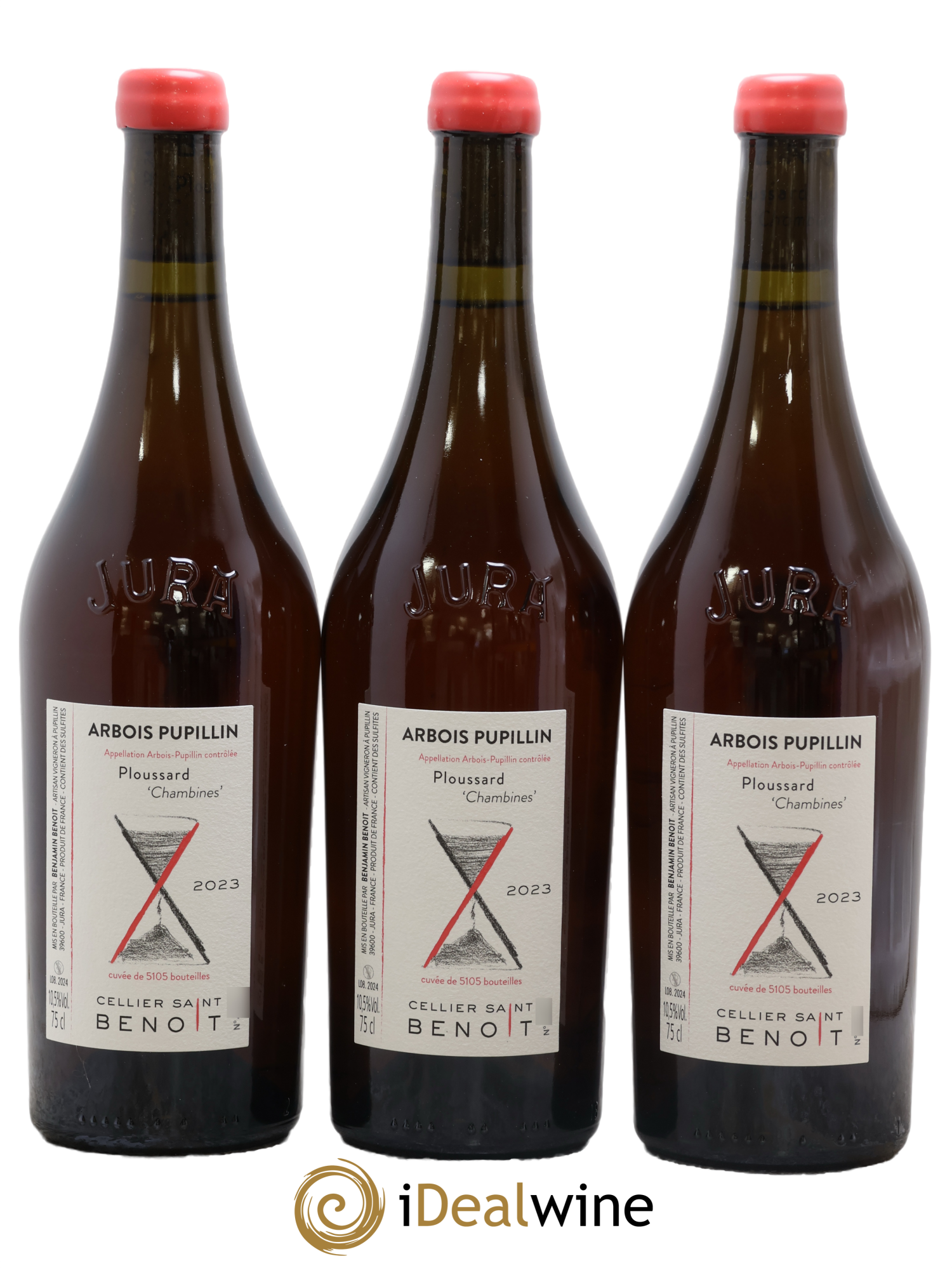 Arbois-Pupillin Ploussard Chambines Cellier Saint Benoît 2023 - Lot of 3 bottles - 0