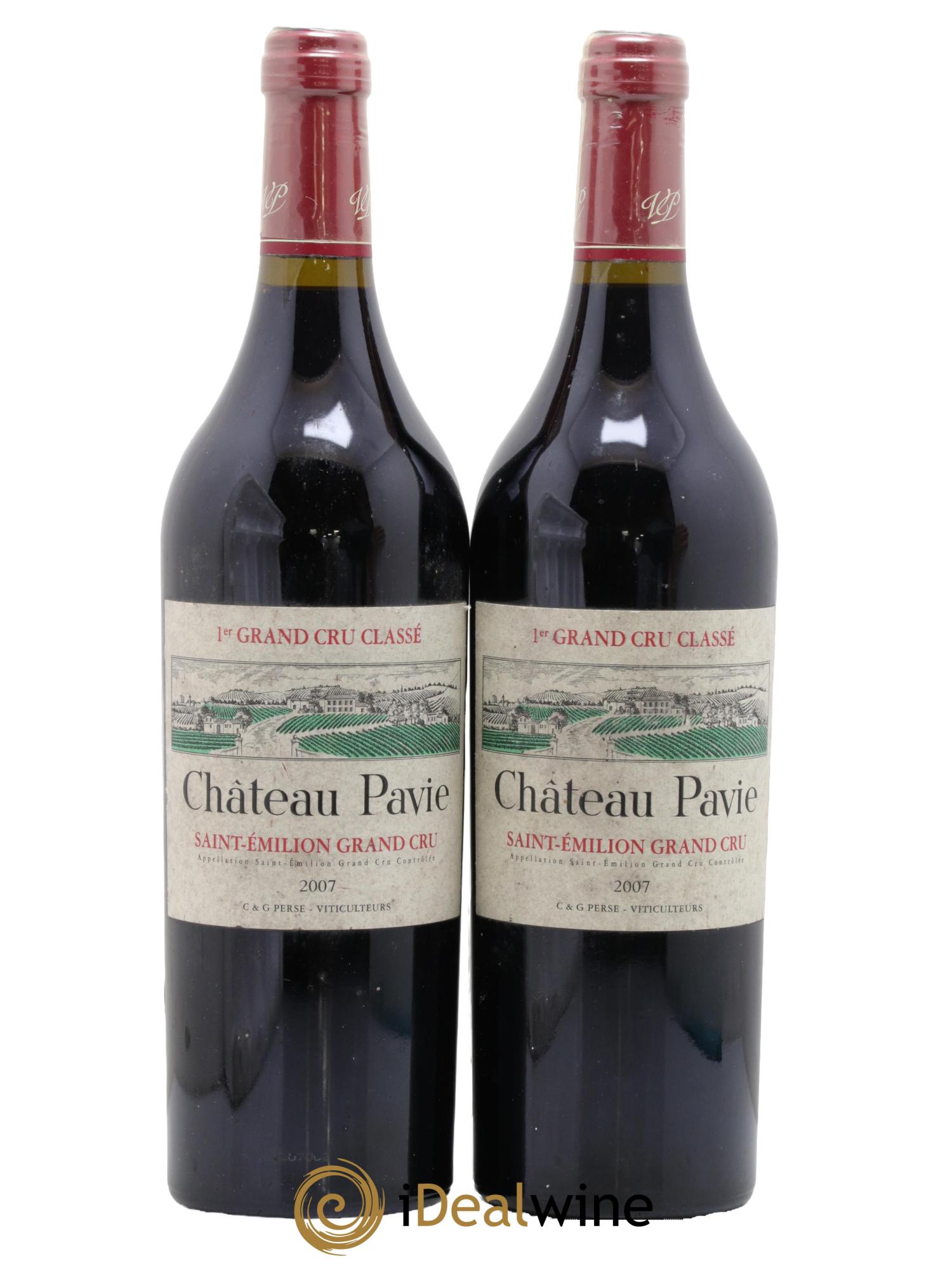 Château Pavie 1er Grand Cru Classé A 2007 - Posten von 2 Flaschen - 0