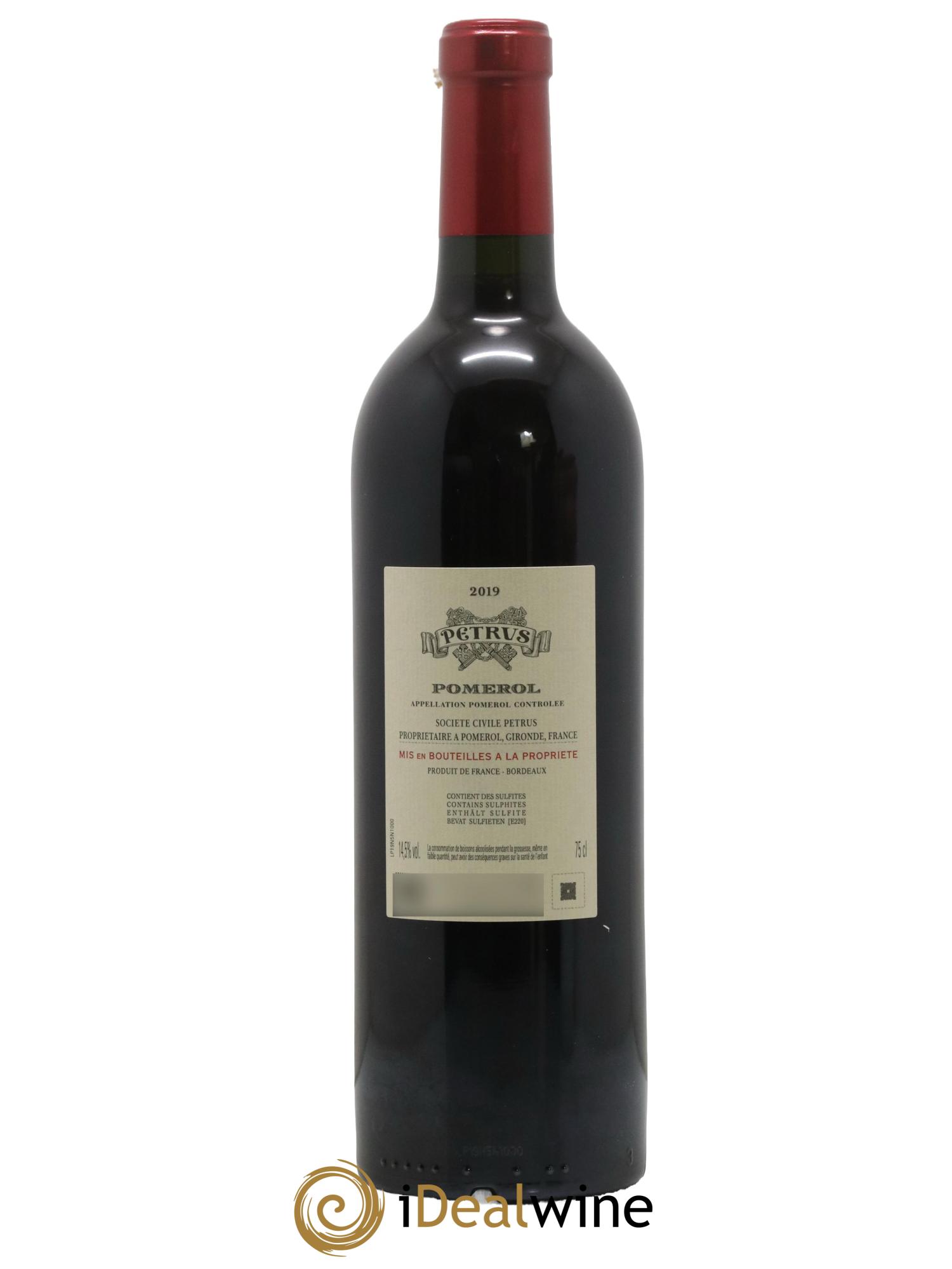 Petrus 2019 - Lot de 1 bouteille - 1