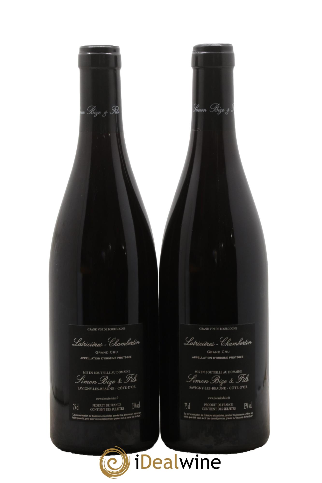 Latricières-Chambertin Grand Cru Simon Bize & Fils 2021 - Lot de 2 bouteilles - 1