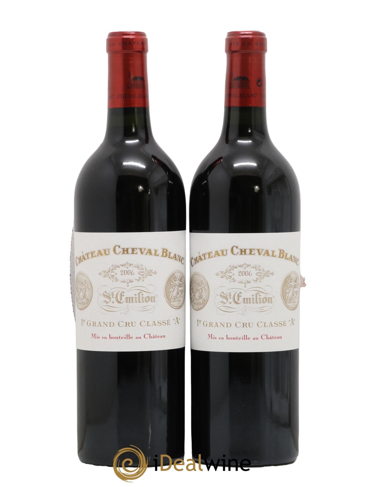 Château Cheval Blanc 1er Grand Cru Classé A 2006 - Lot de 2 bouteilles - 0