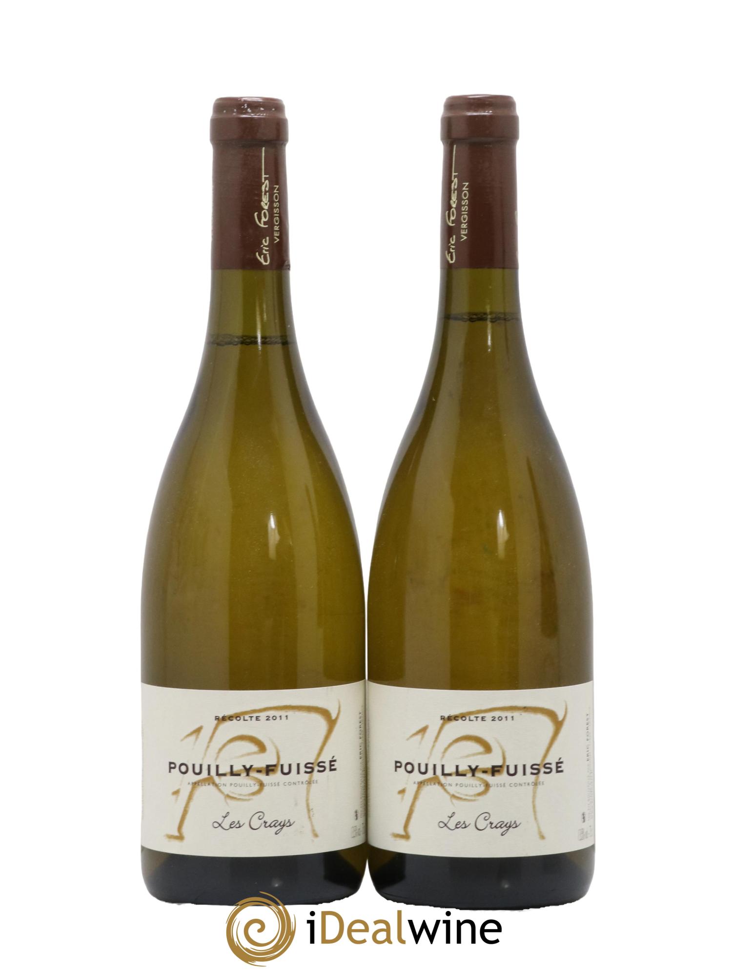 Pouilly-Fuissé Les Crays Eric Forest 2011 - Lot de 2 bouteilles - 0