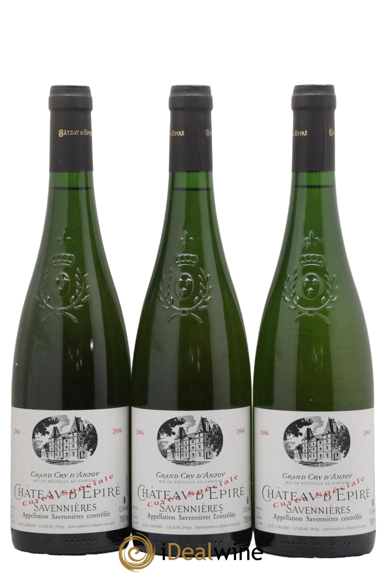 Savennières Chateau d'Epiré Cuvée Spéciale 2006 - Lot de 3 bouteilles - 0