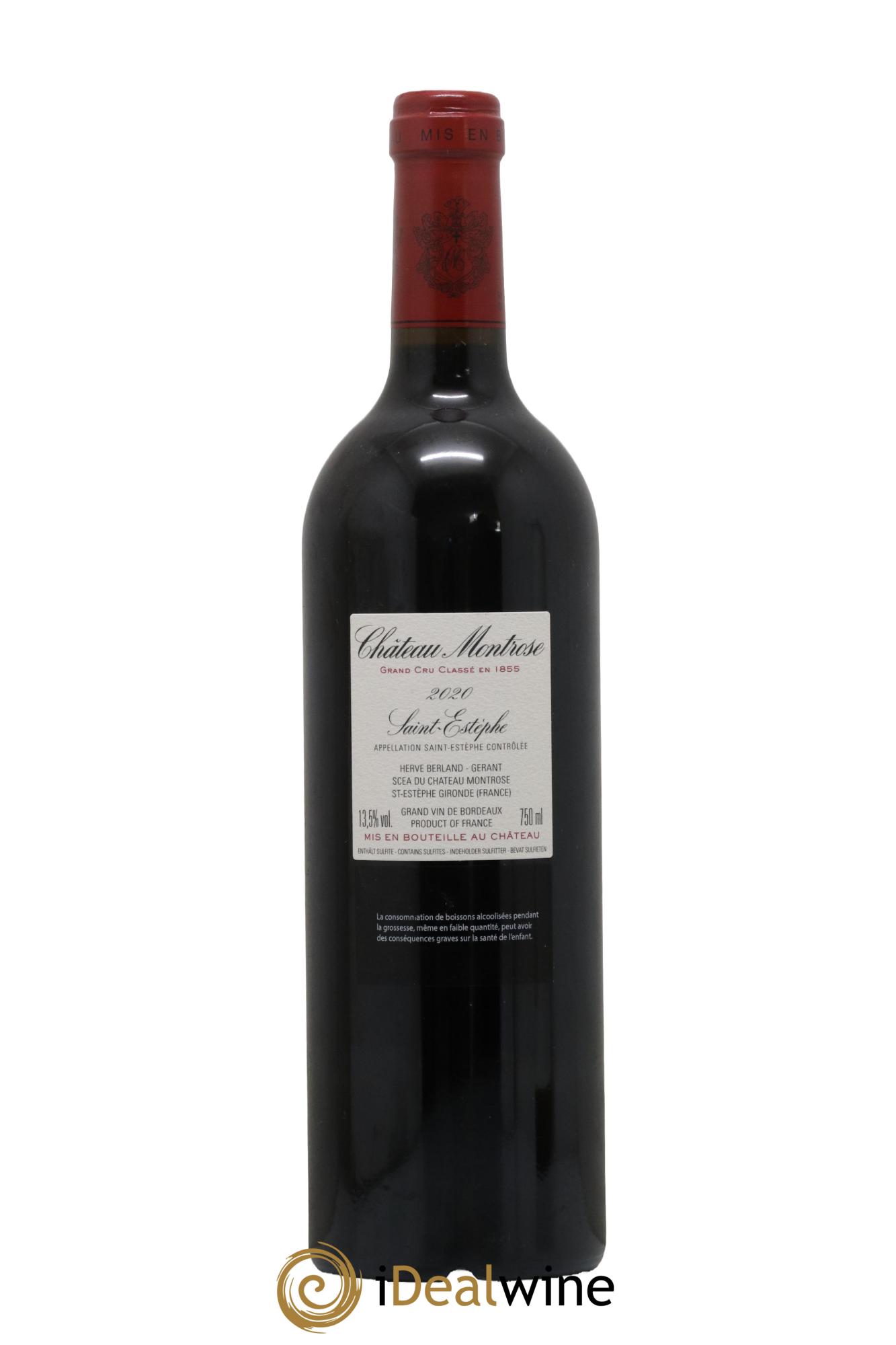 Château Montrose 2ème Grand Cru Classé 2020 - Lot de 1 bouteille - 1