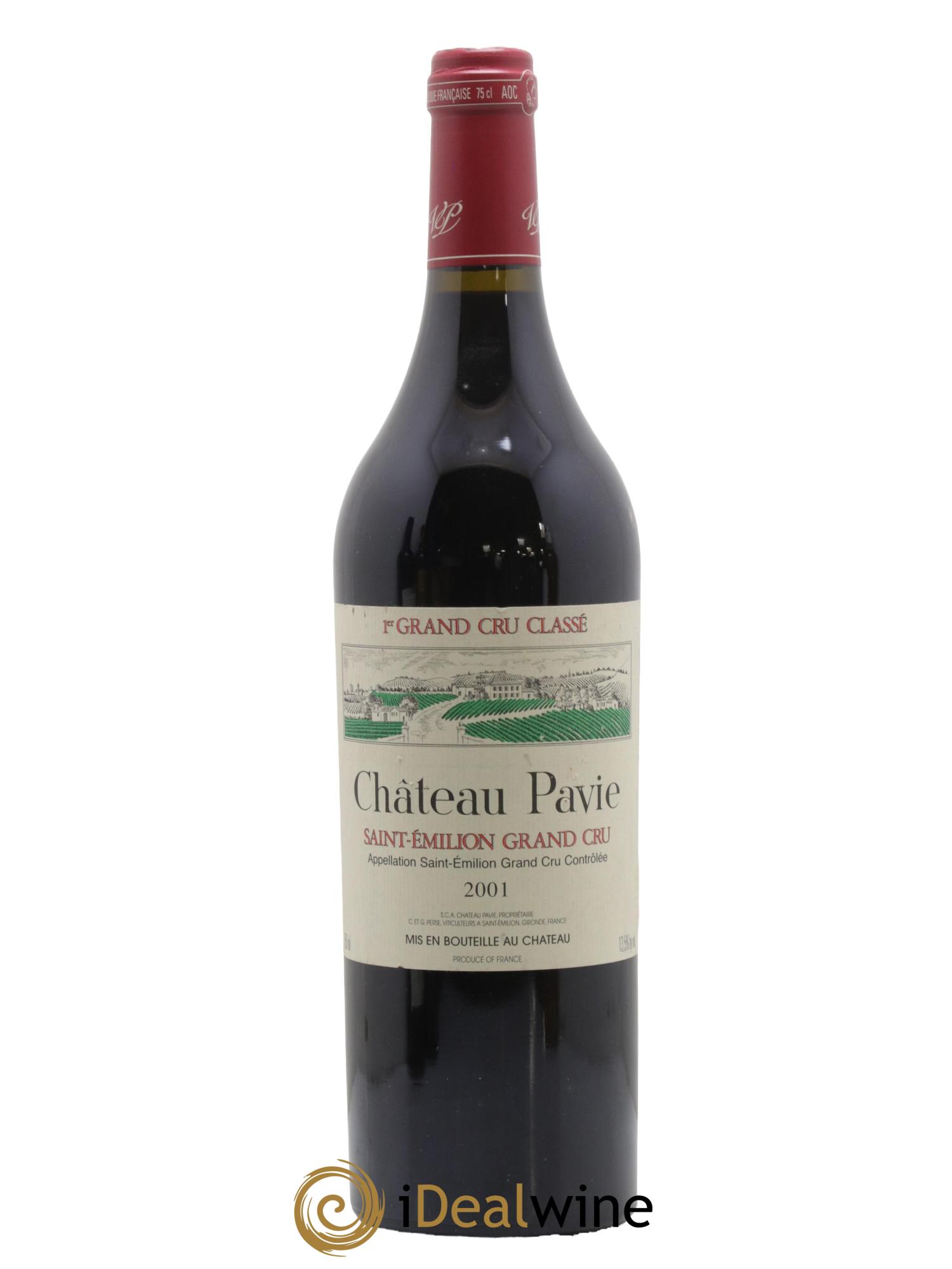Château Pavie 1er Grand Cru Classé A 2001 - Lot de 1 bouteille - 0