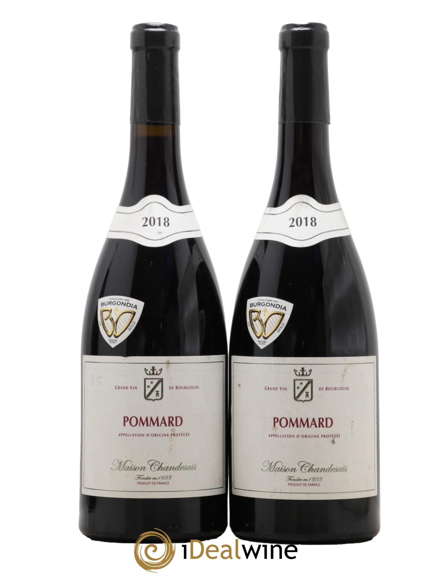 Pommard Maison Chandesais 2018 - Lot de 2 bouteilles - 0