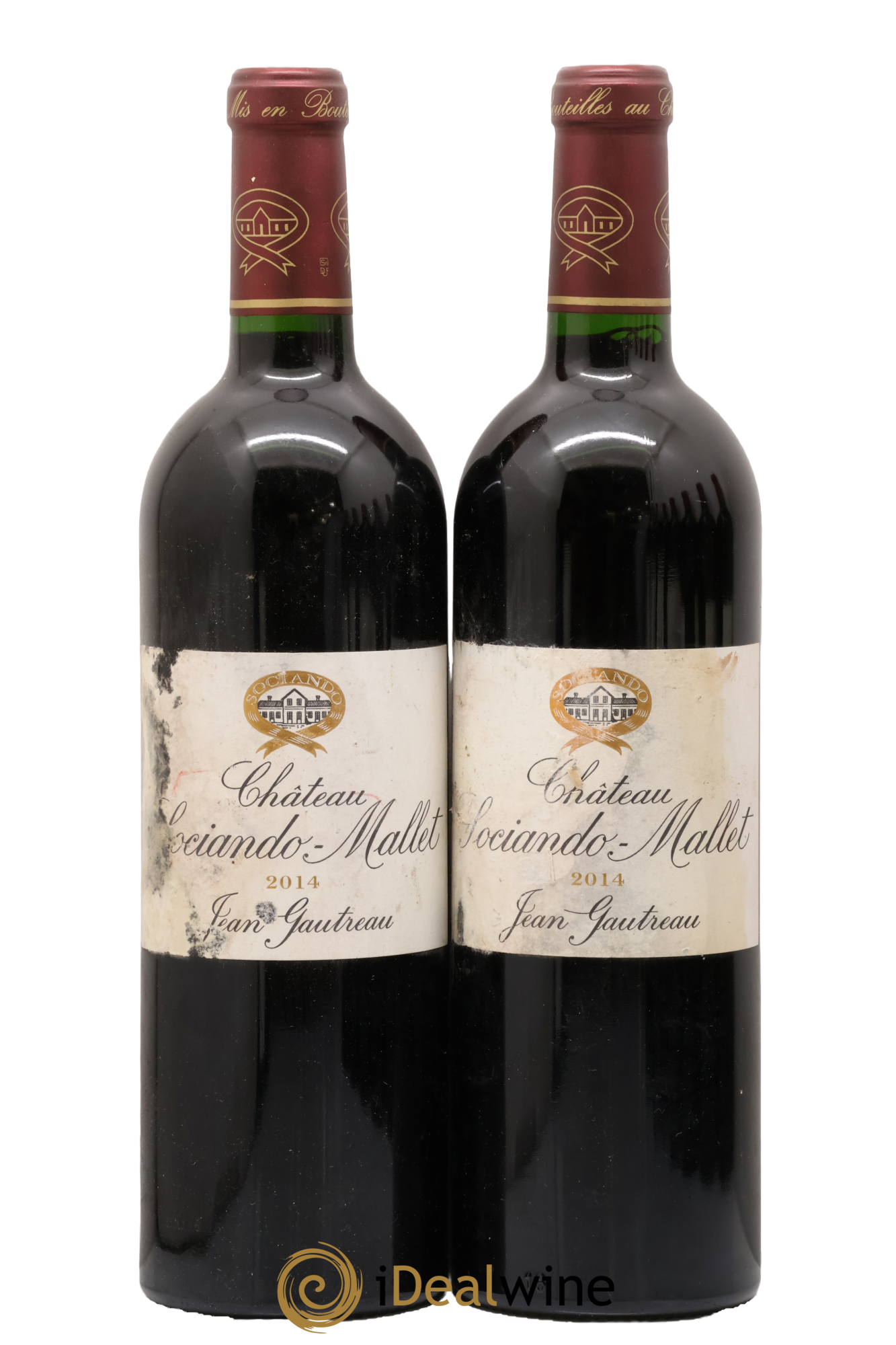 Château Sociando Mallet 2014 - Lot of 2 bottles - 0
