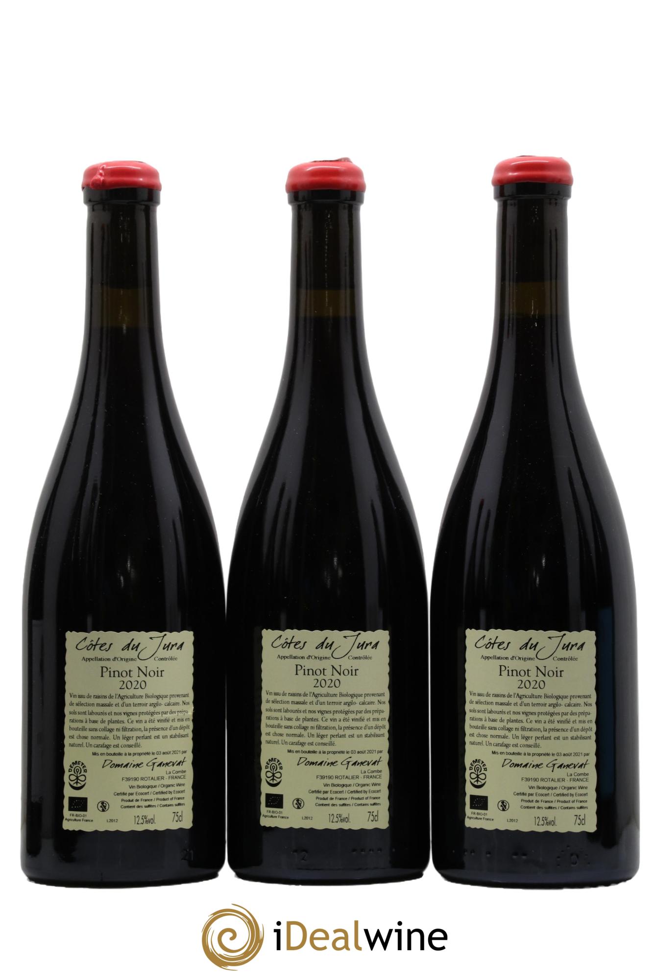 Côtes du Jura Cuvée Julien Jean-François Ganevat (Domaine) 2020 - Lot de 3 bouteilles - 1