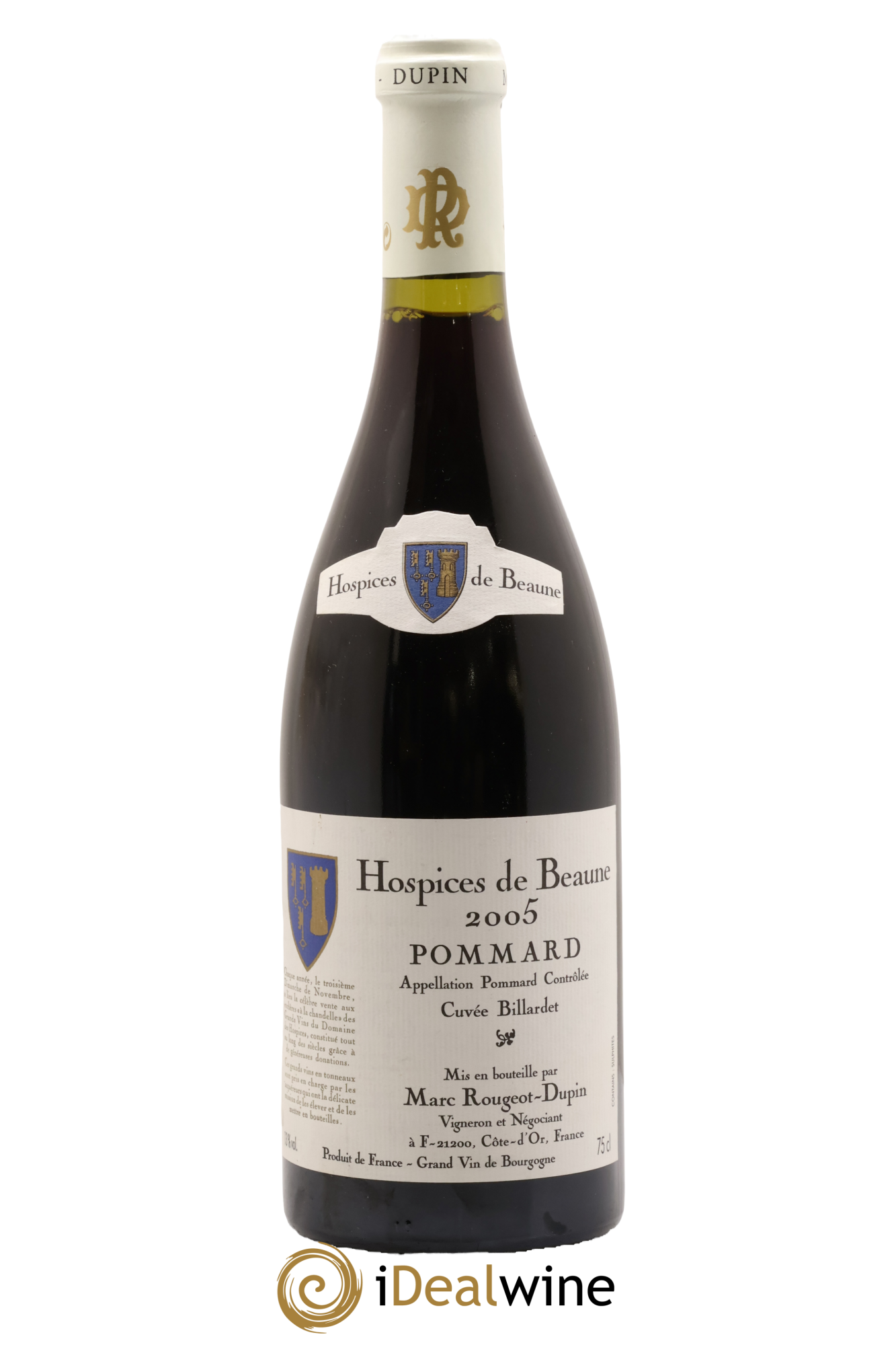 Pommard Hospices De Beaune Cuvée Billardet Rougeot Dupin 2005 - Lot de 1 bouteille - 0