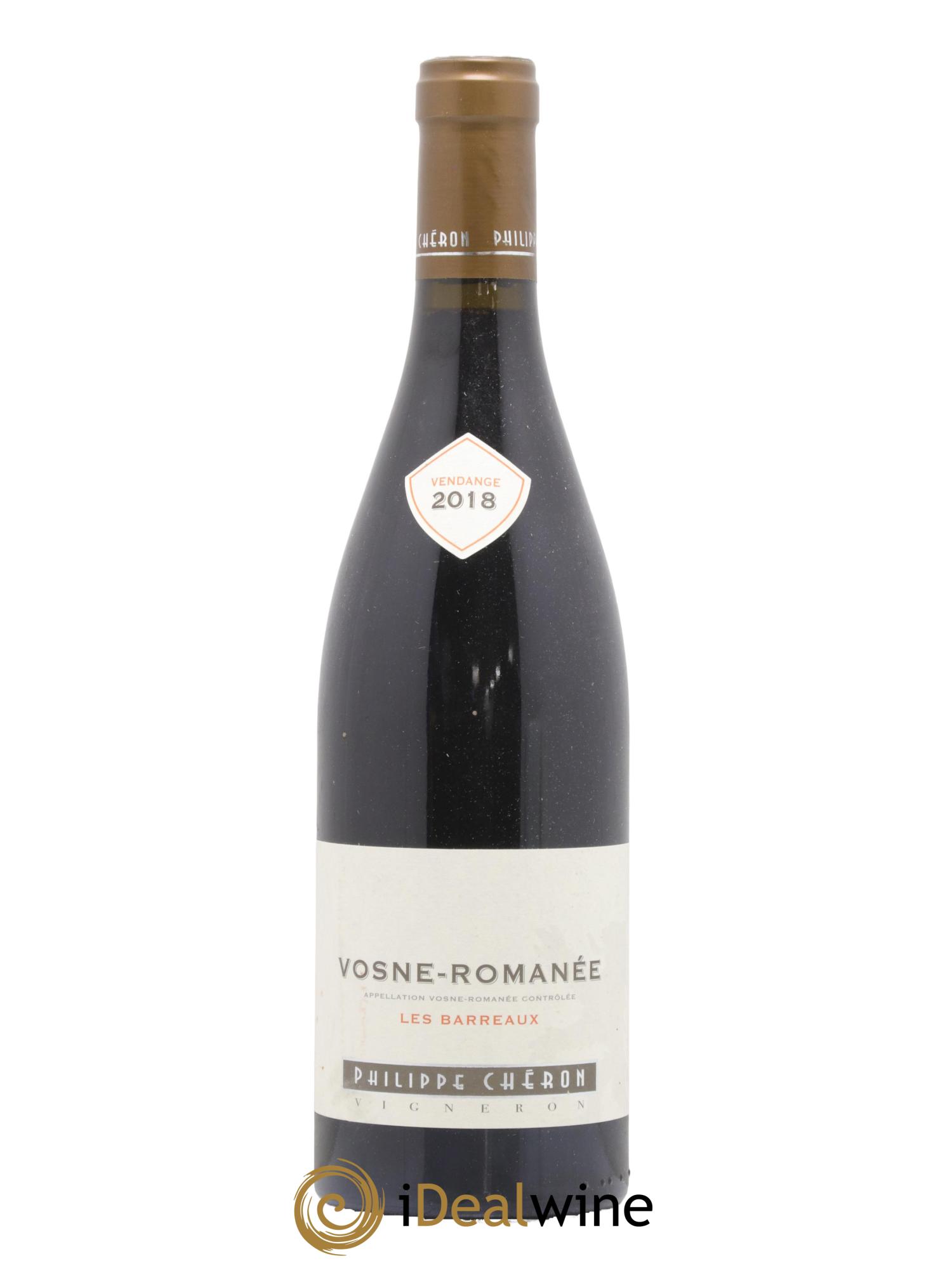 Vosne-Romanée Les Barreaux Philippe Cheron 2018 - Lot de 1 bouteille - 0